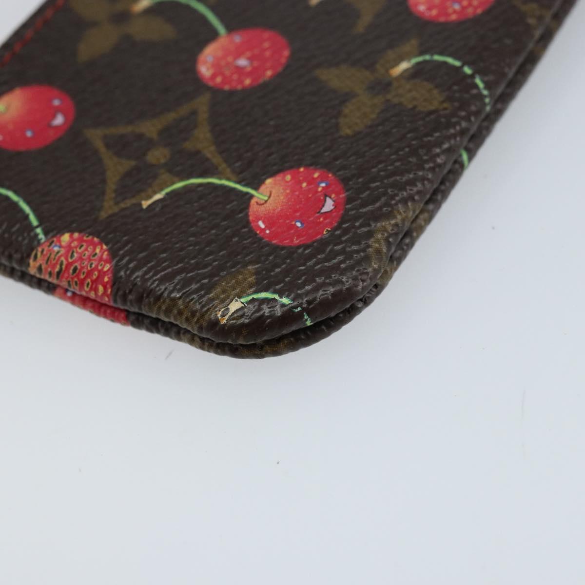 LOUIS VUITTON Monogram Cherry Pochette Cles Coin Purse M95042 LV Auth 173273V