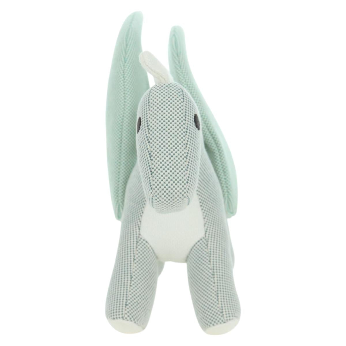 HERMES Dragon Epope Stuffed Cotton Green Auth 173277M