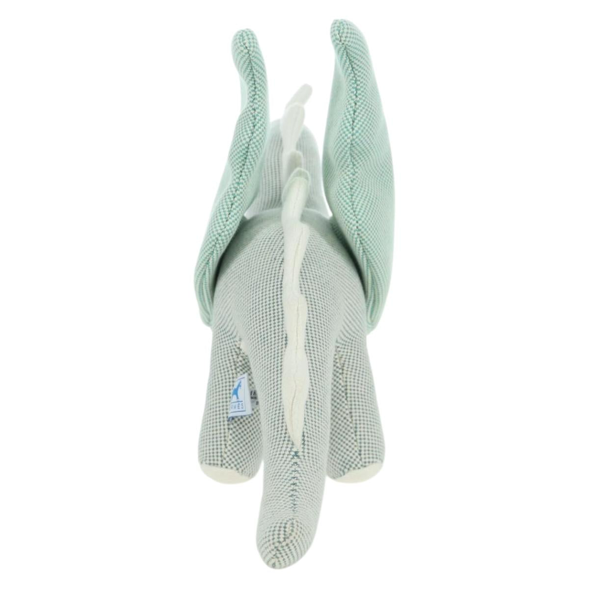 HERMES Dragon Epope Stuffed Cotton Green Auth 173277M