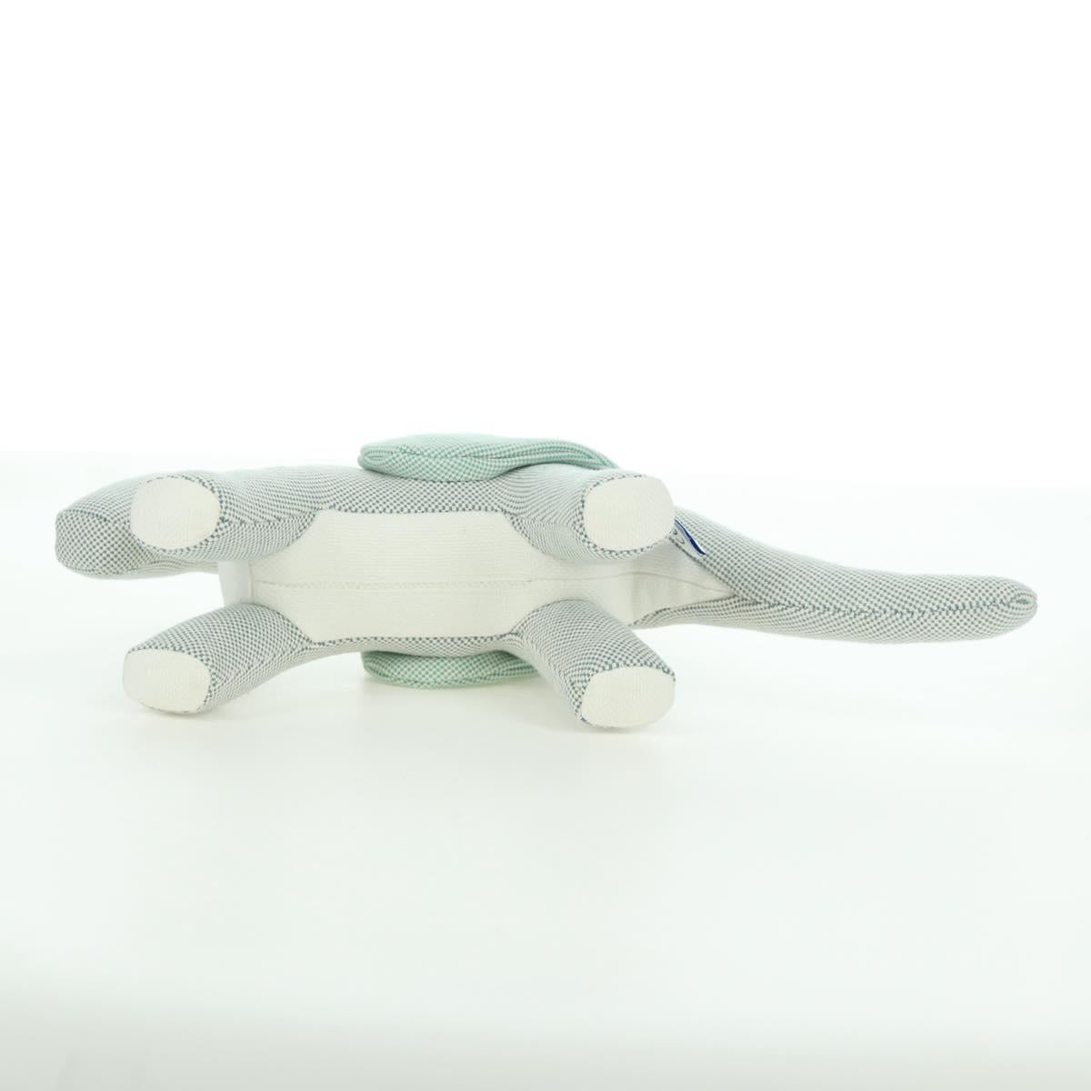 HERMES Dragon Epope Stuffed Cotton Green Auth 173277M