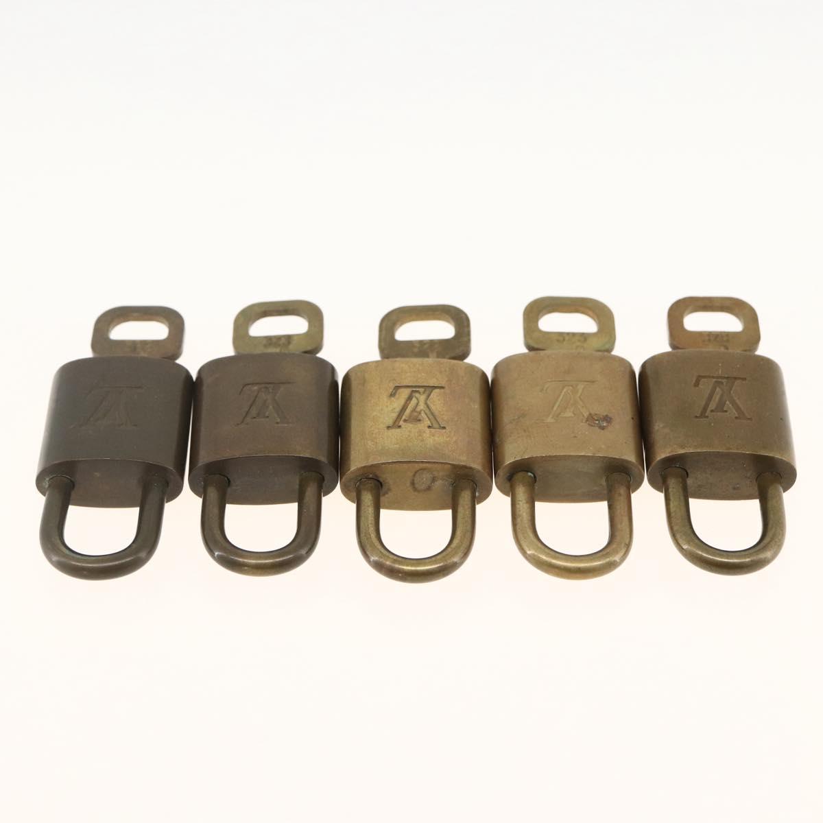 LOUIS VUITTON Padlock 5 Set Padlock metal Gold LV Auth 173290