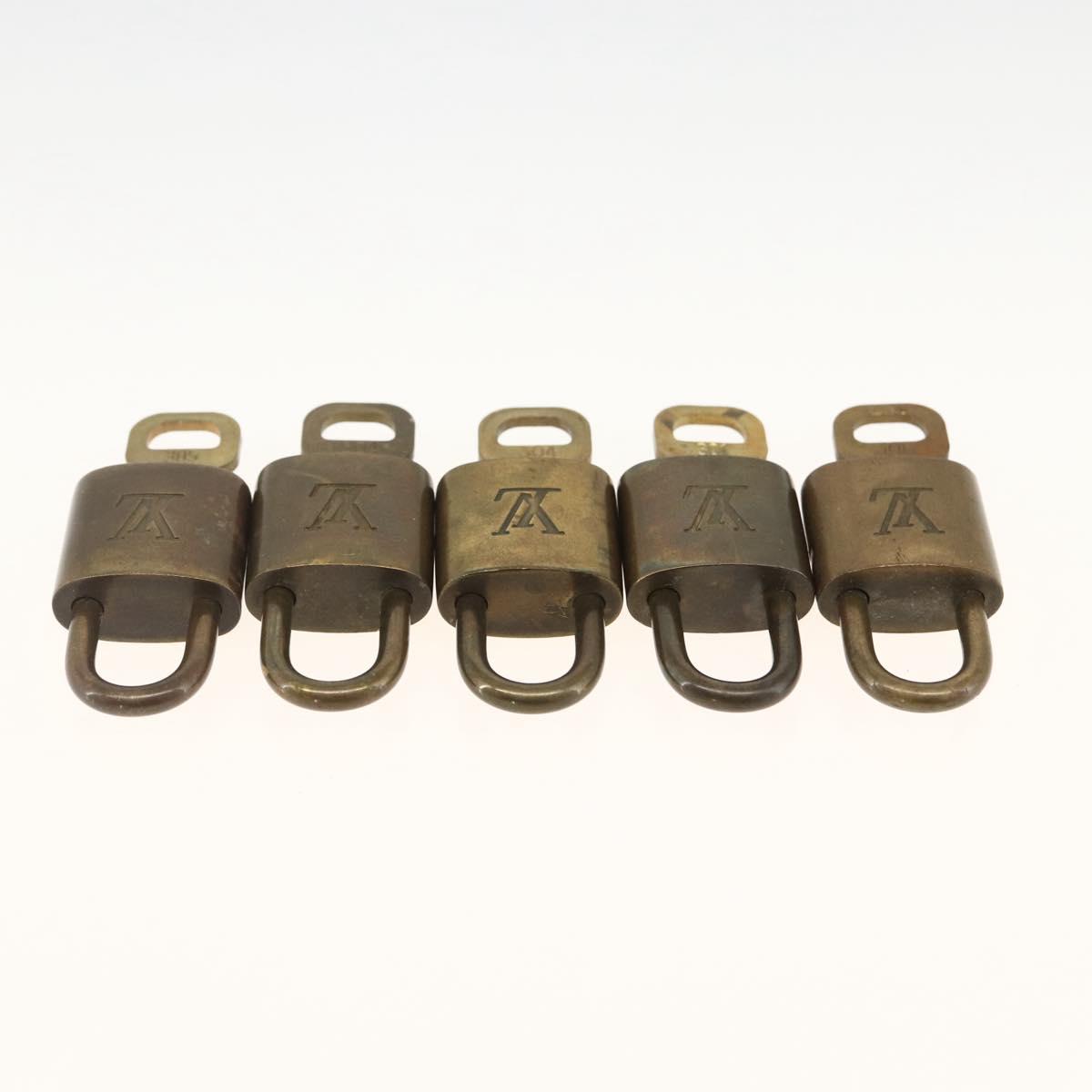 LOUIS VUITTON Padlock 5 Set Padlock metal Gold LV Auth 173293