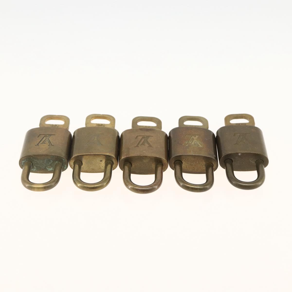 LOUIS VUITTON Padlock 5 Set Padlock metal Gold LV Auth 173294