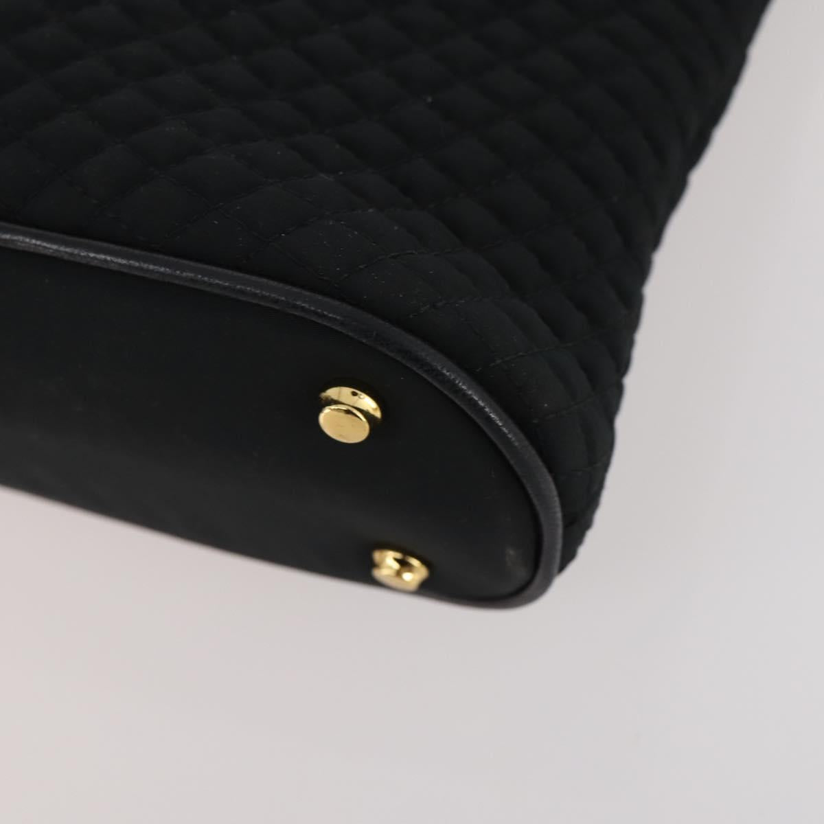 TIFFANY&Co. BALLY Shoulder Bag Nylon Leather 2 Set Black Gold Tone Auth 173297