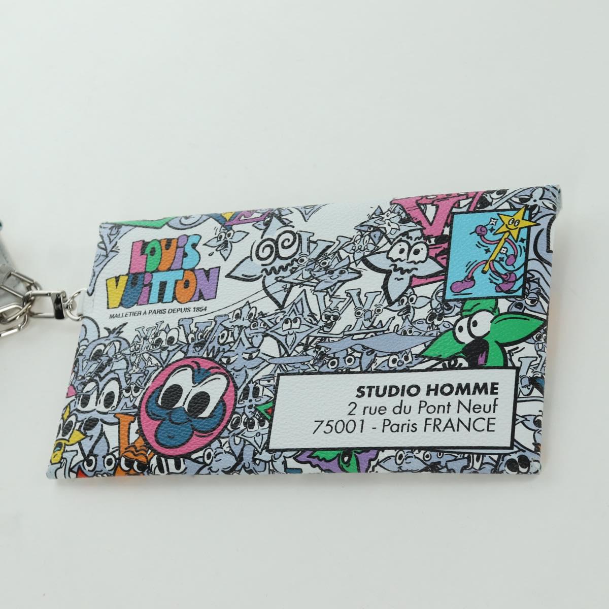 LOUIS VUITTON Monogram Comics Trio Envelope Pouch M82014 LV Auth 173300SM