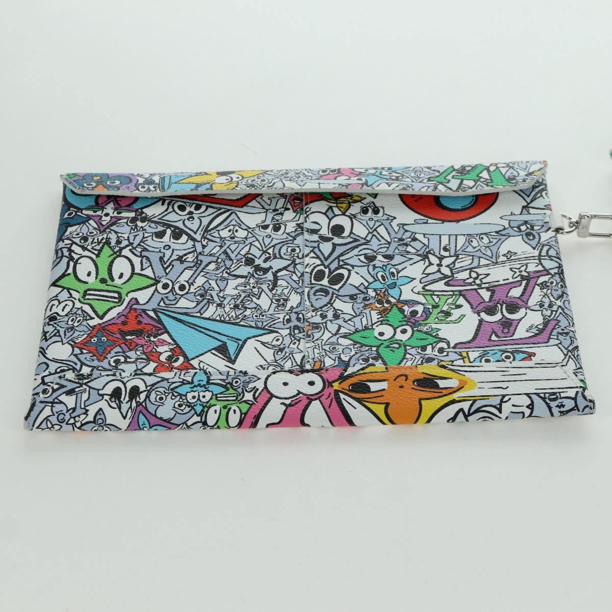 LOUIS VUITTON Monogram Comics Trio Envelope Pouch M82014 LV Auth 173300SM