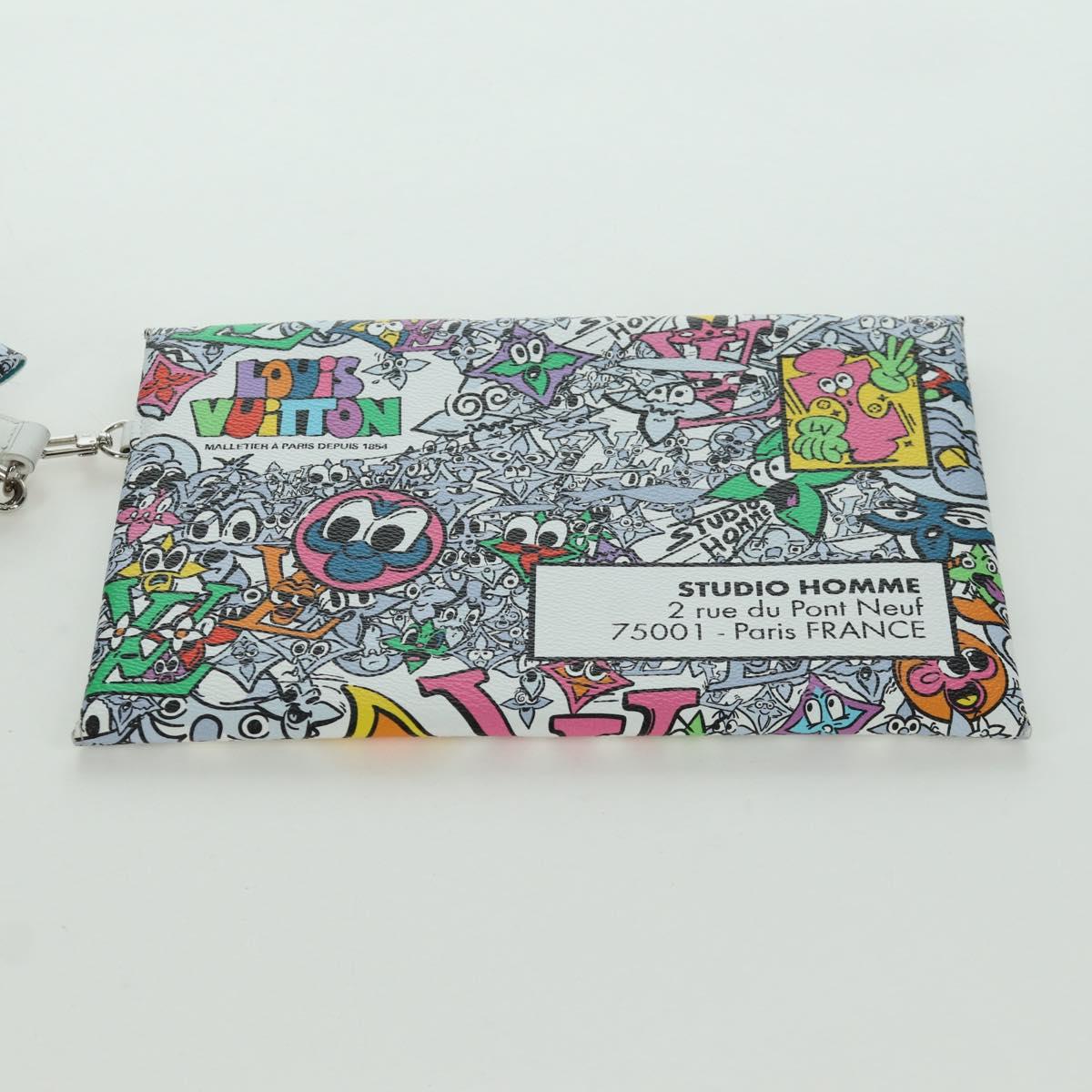 LOUIS VUITTON Monogram Comics Trio Envelope Pouch M82014 LV Auth 173300SM