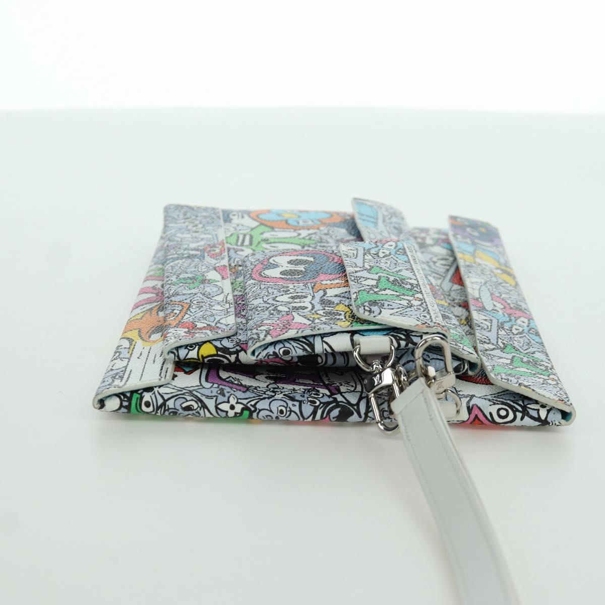 LOUIS VUITTON Monogram Comics Trio Envelope Pouch M82014 LV Auth 173300SM