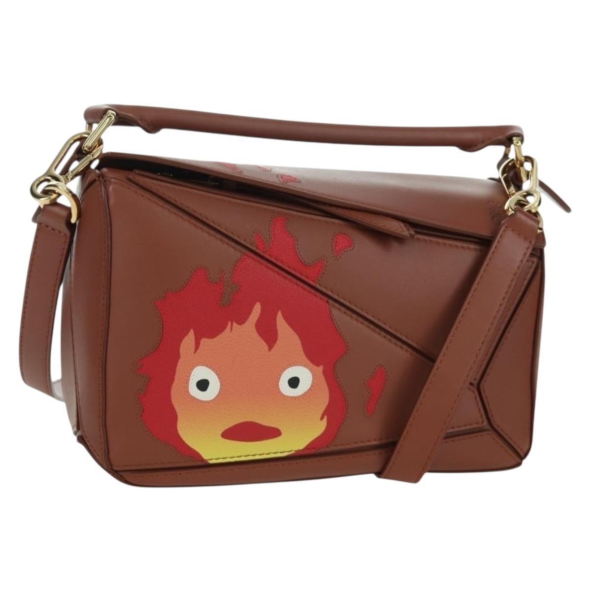 LOEWE Small Puzzle Studio Ghibli Howl's Moving Castle Calcifer Auth 173304SM