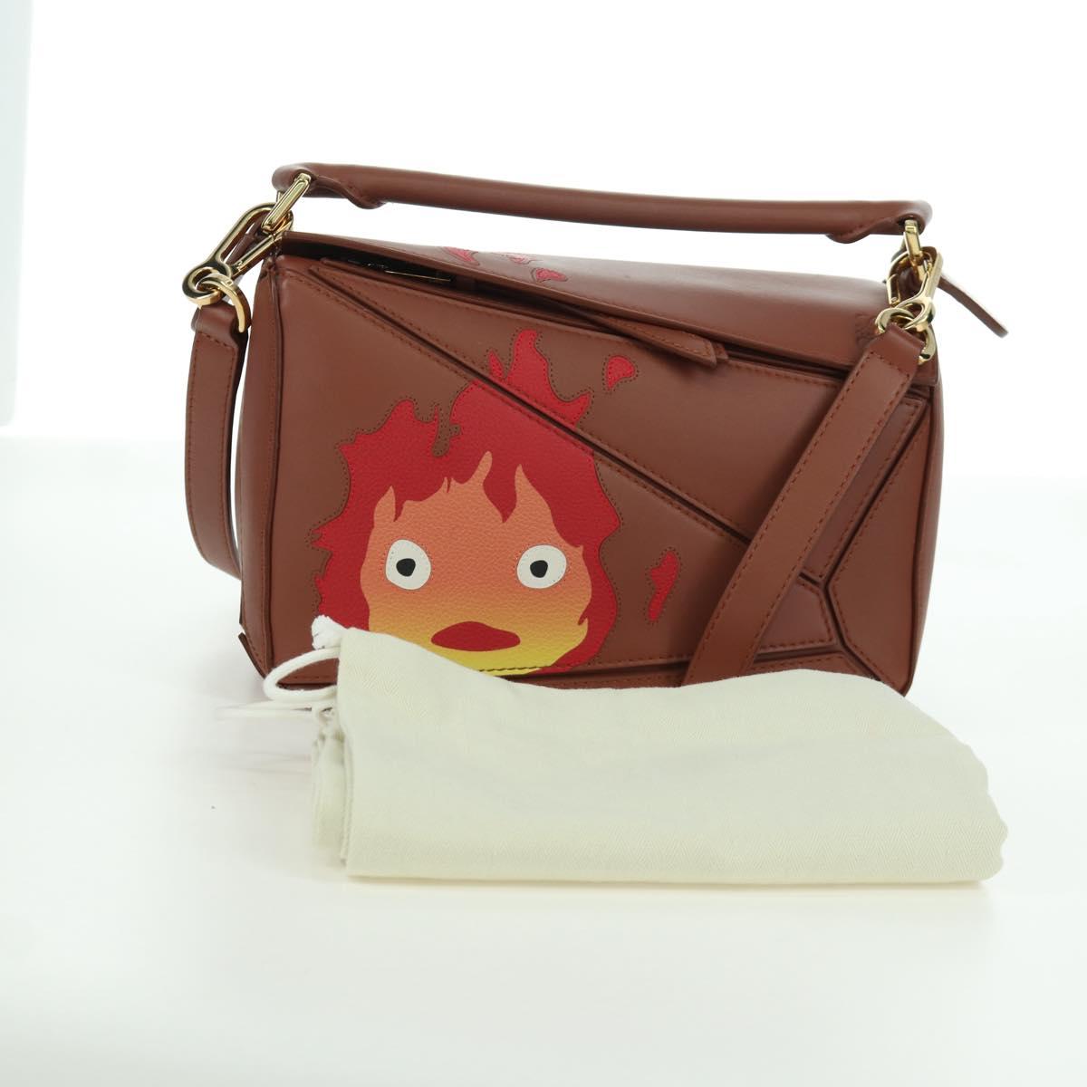 LOEWE Small Puzzle Studio Ghibli Howl's Moving Castle Calcifer Auth 173304SM