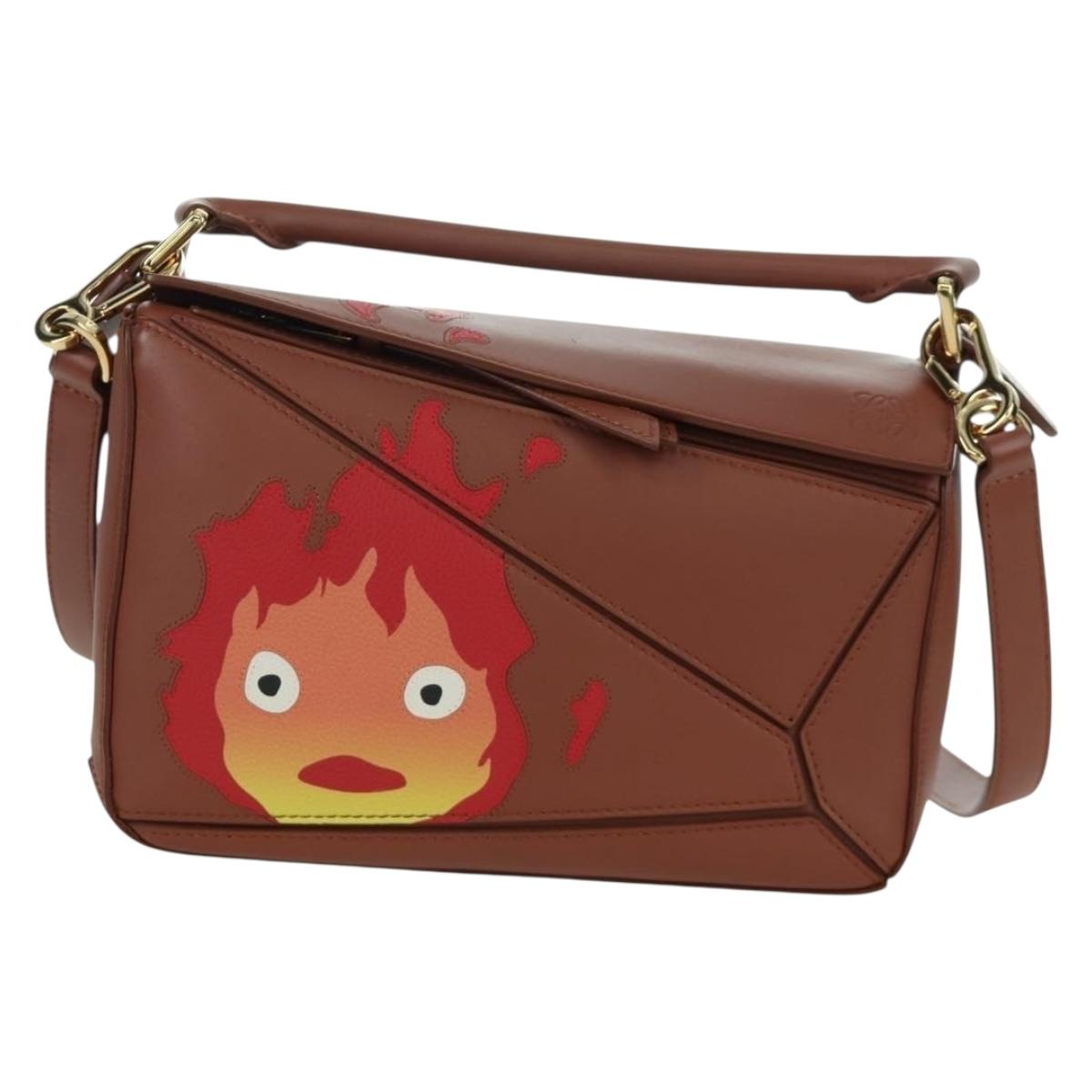 LOEWE Small Puzzle Studio Ghibli Howl's Moving Castle Calcifer Auth 173304SM