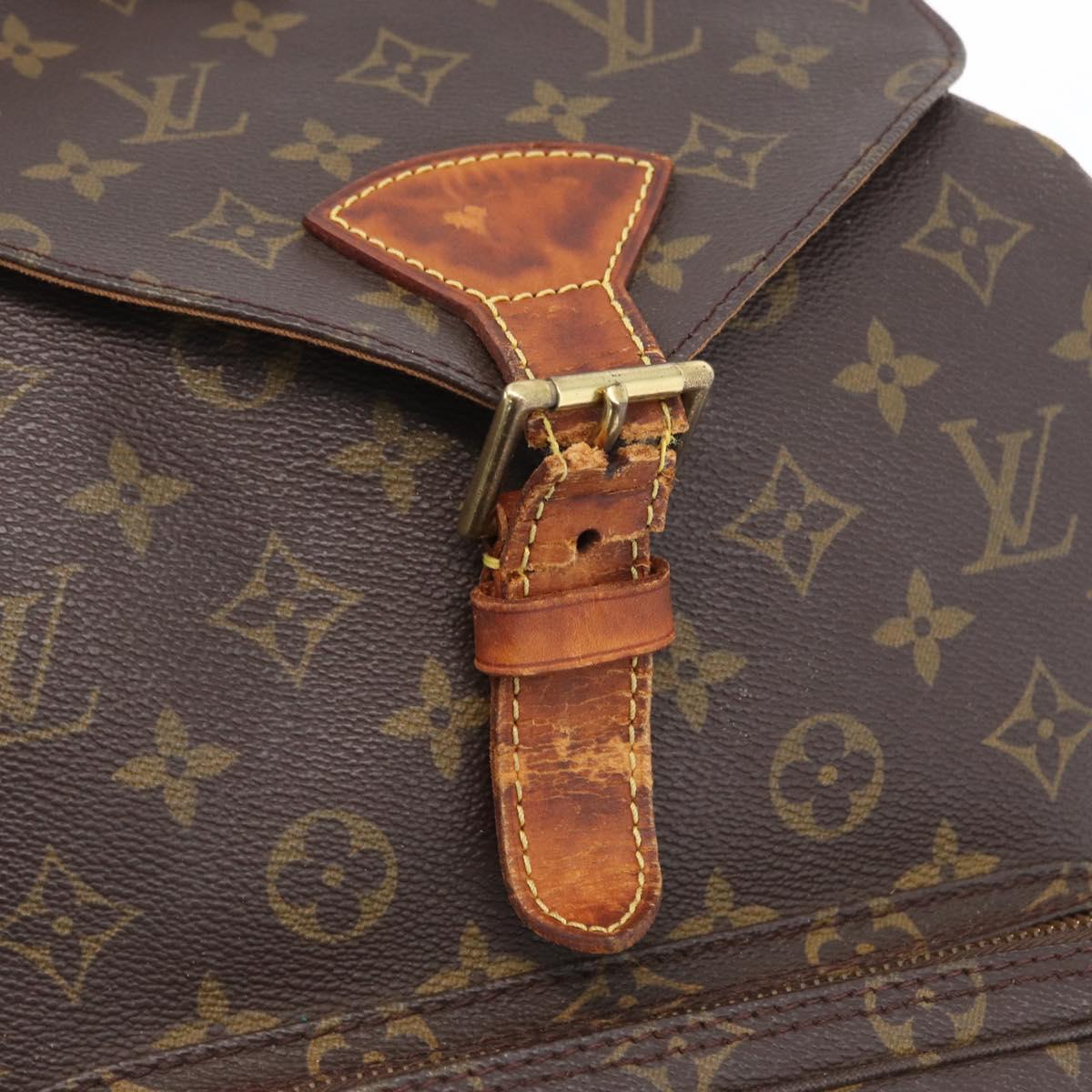 LOUIS VUITTON Monogram Montsouris GM Backpack M51135 LV Auth 173306