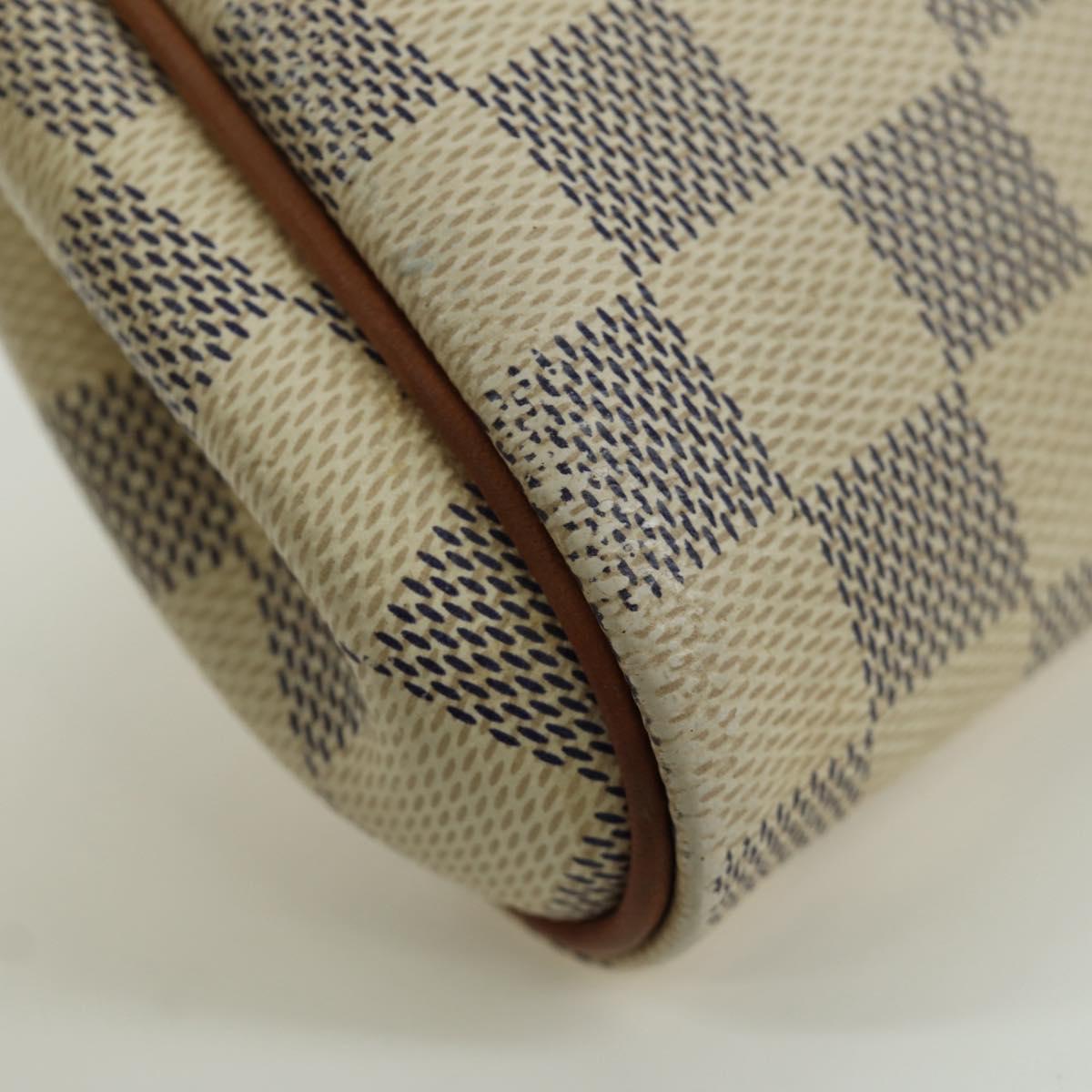 LOUIS VUITTON Damier Azur Eva Shoulder Bag 2way N55214 LV Auth 173374A