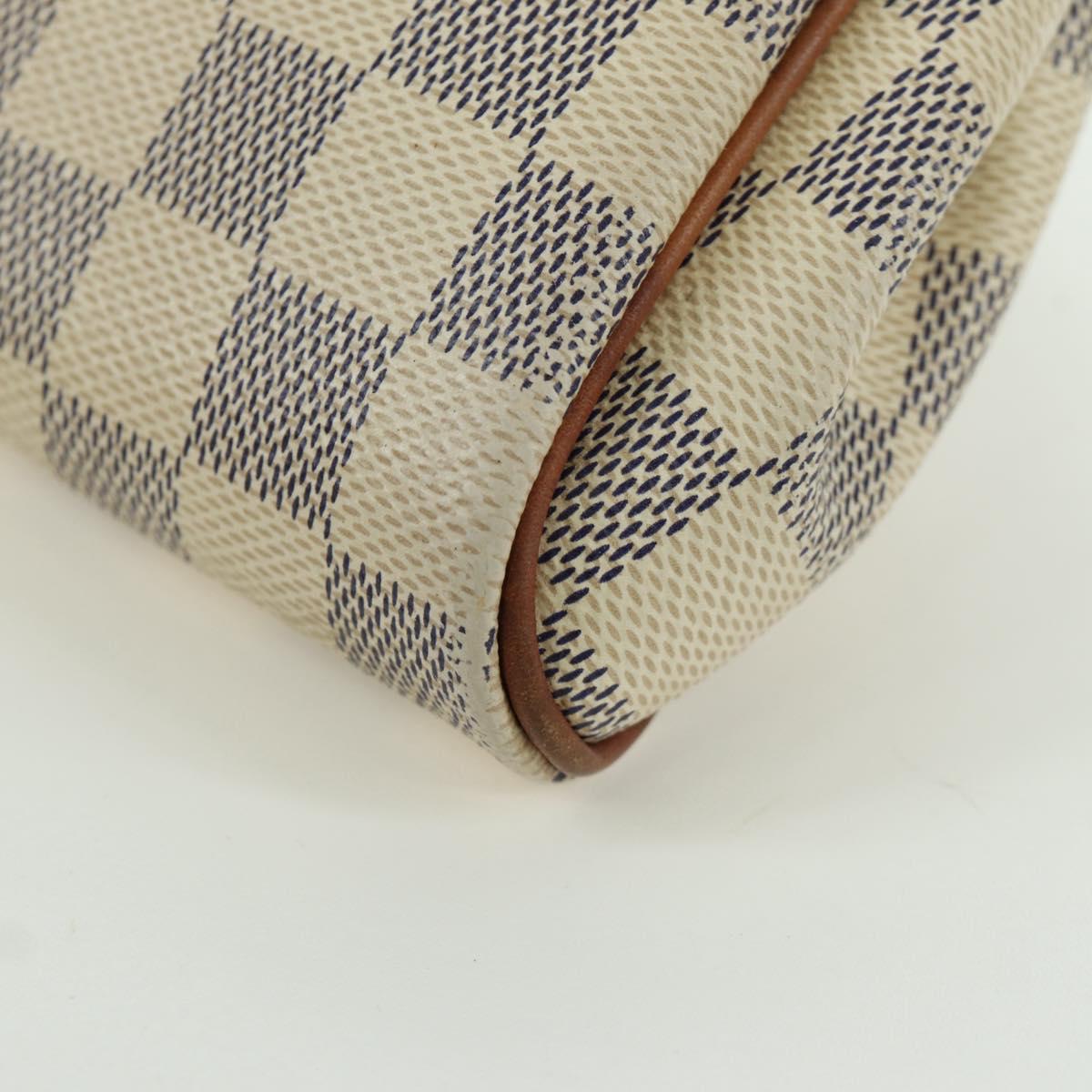 LOUIS VUITTON Damier Azur Eva Shoulder Bag 2way N55214 LV Auth 173374A