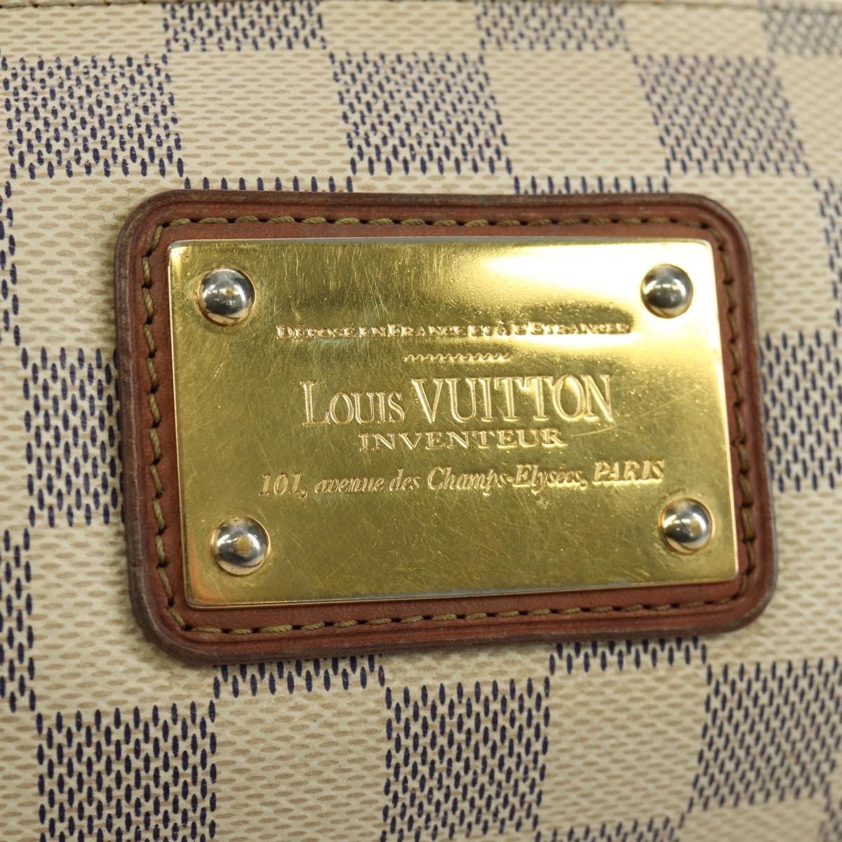 LOUIS VUITTON Damier Azur Eva Shoulder Bag 2way N55214 LV Auth 173374A