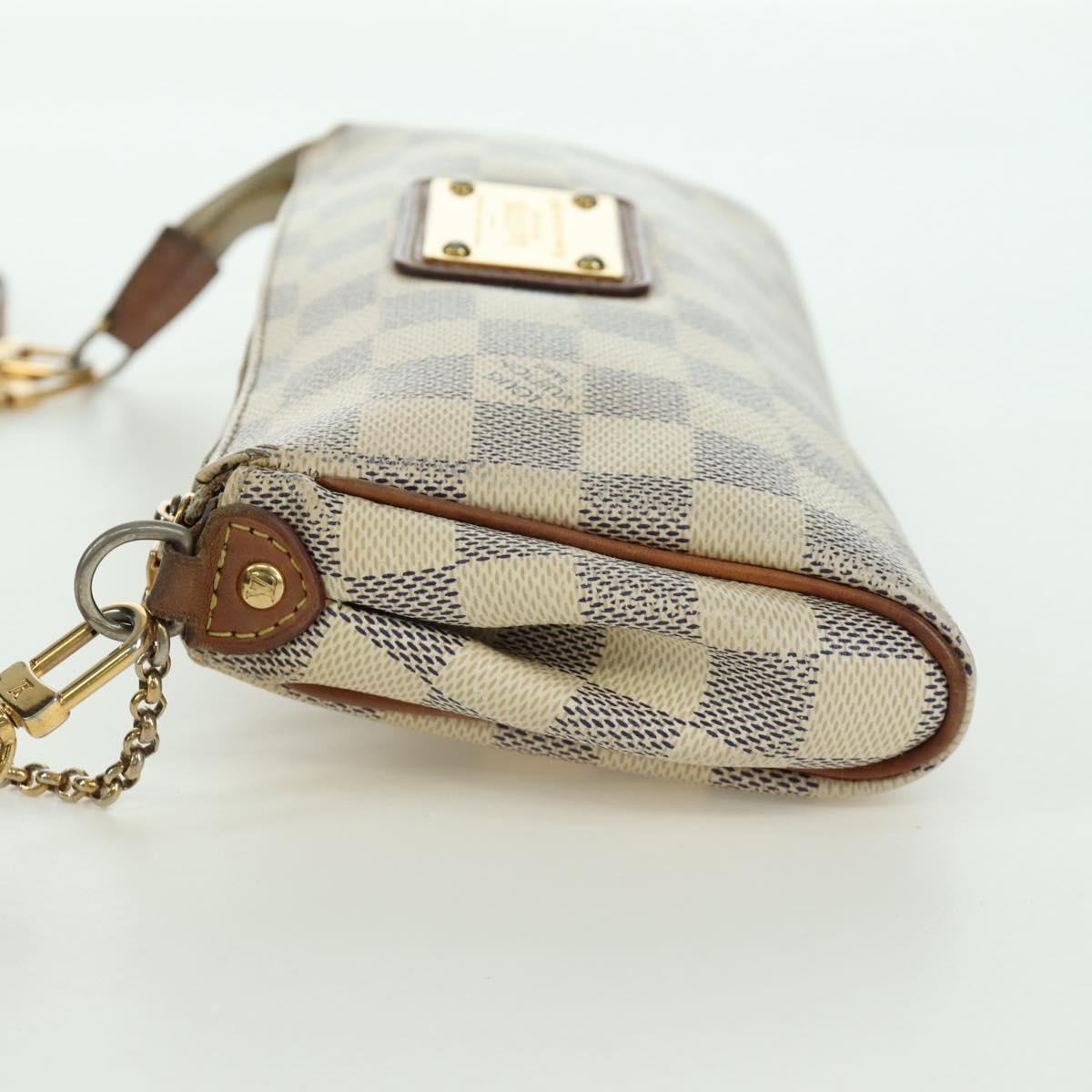 LOUIS VUITTON Damier Azur Eva Shoulder Bag 2way N55214 LV Auth 173374A