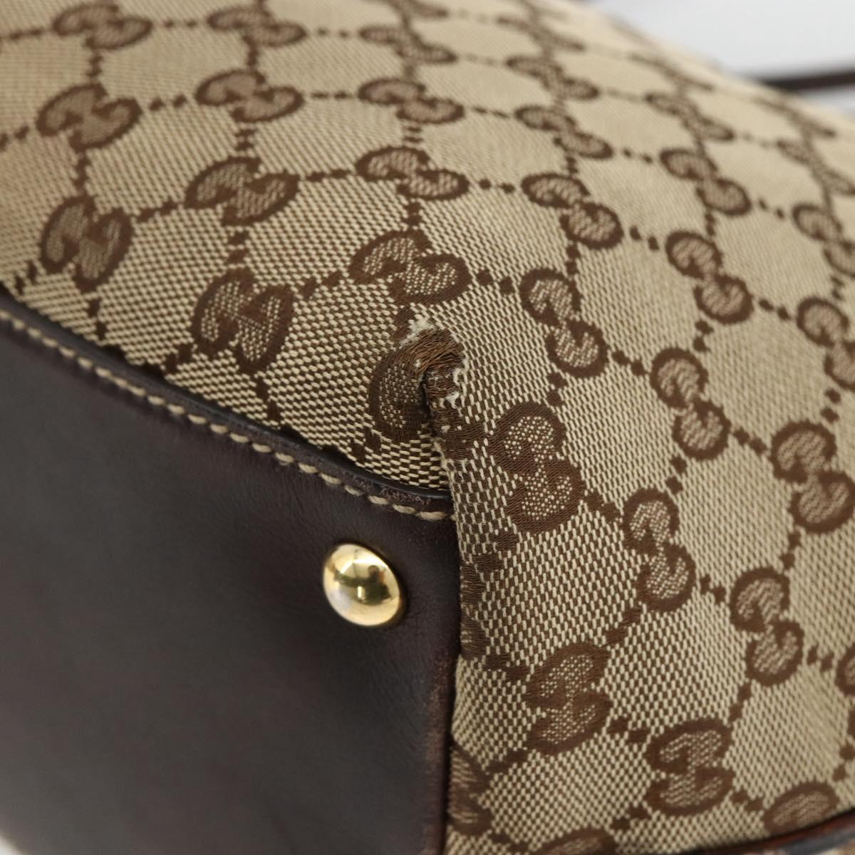 GUCCI GG Canvas Abbey Tote Bag Beige Gold 169946 Auth 173390