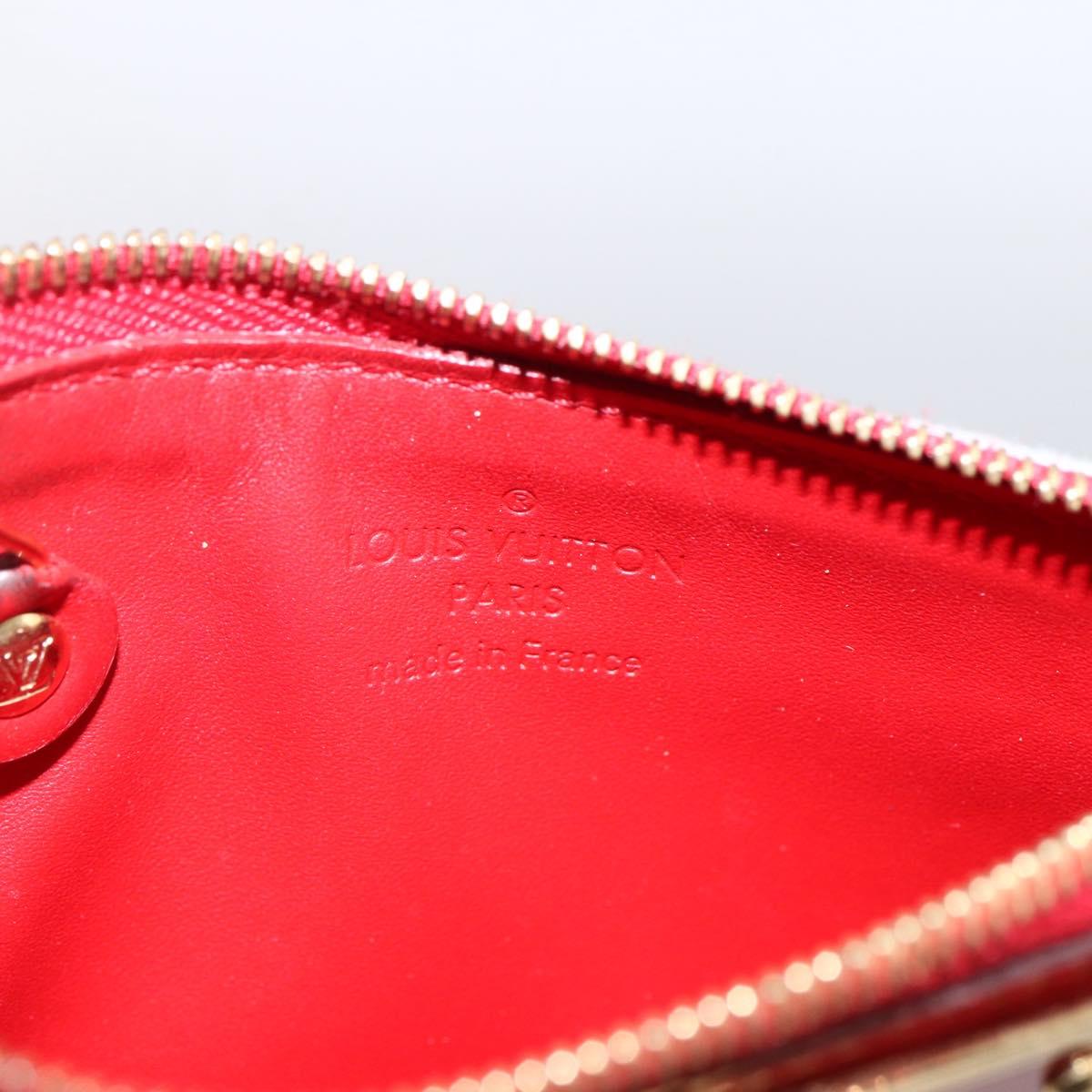 LOUIS VUITTON Vernis Pochette Cles NM Coin Purse Slys M90214 LV Auth 173412