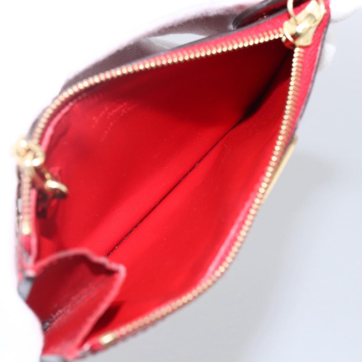 LOUIS VUITTON Vernis Pochette Cles NM Coin Purse Slys M90214 LV Auth 173412