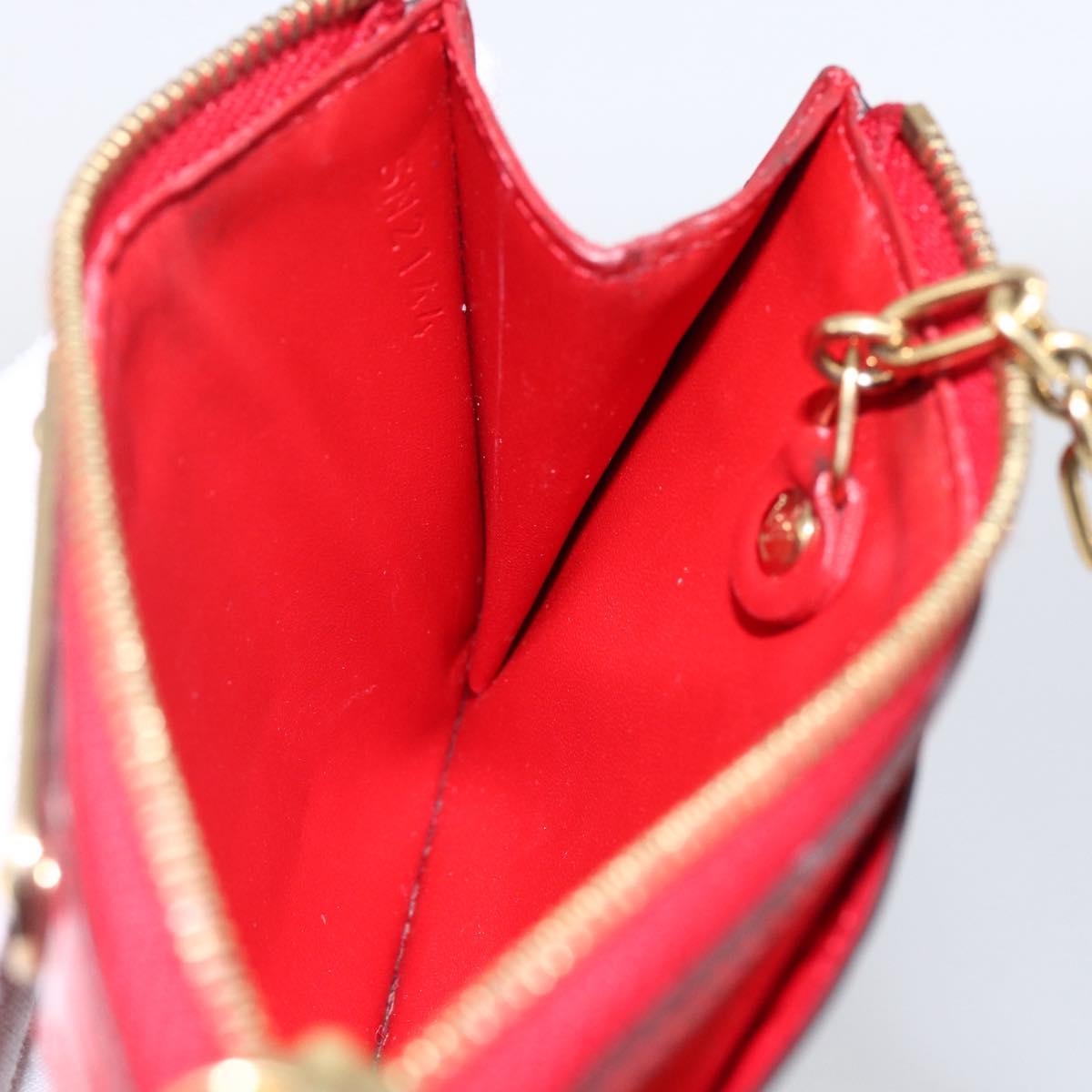 LOUIS VUITTON Vernis Pochette Cles NM Coin Purse Slys M90214 LV Auth 173412