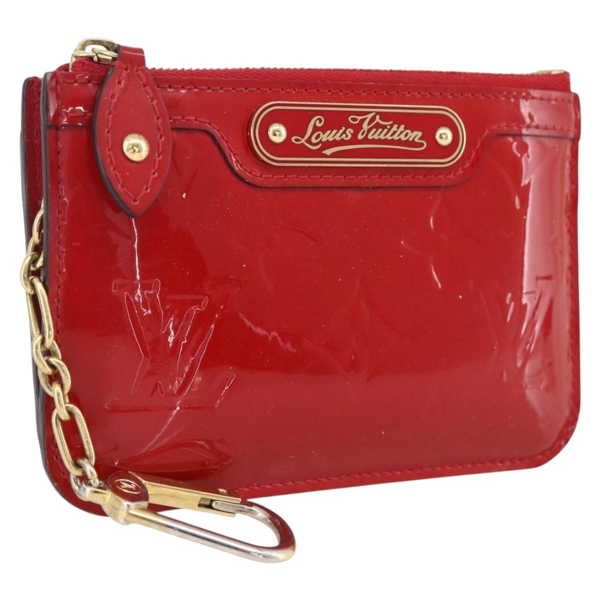 LOUIS VUITTON Vernis Pochette Cles NM Coin Purse Slys M90214 LV Auth 173412