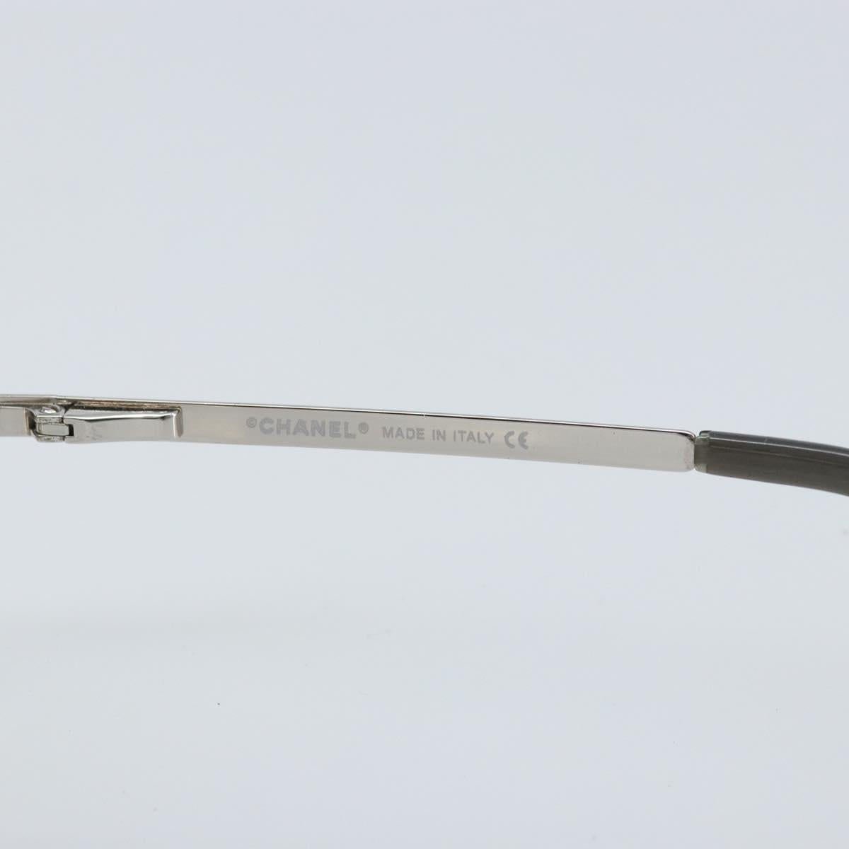 CHANEL COCO Mark Sunglasses metal Silver 4092-B CC Auth 173415V