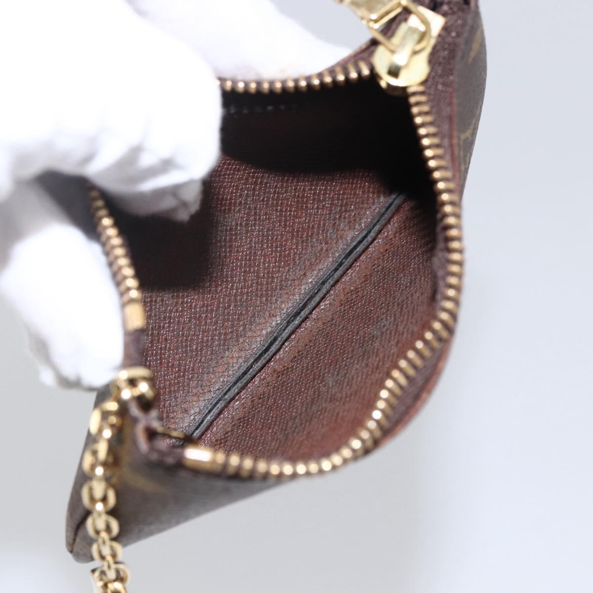 LOUIS VUITTON Monogram Pochette Cles Coin Purse M60033 LV Auth 173422