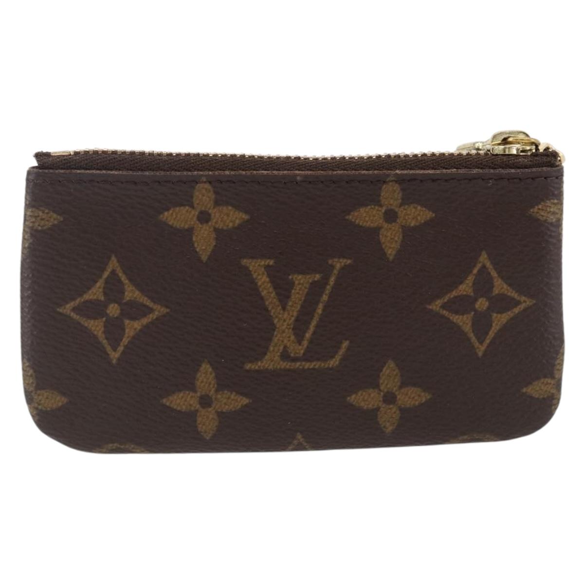 LOUIS VUITTON Monogram Pochette Cles Coin Purse M60033 LV Auth 173422