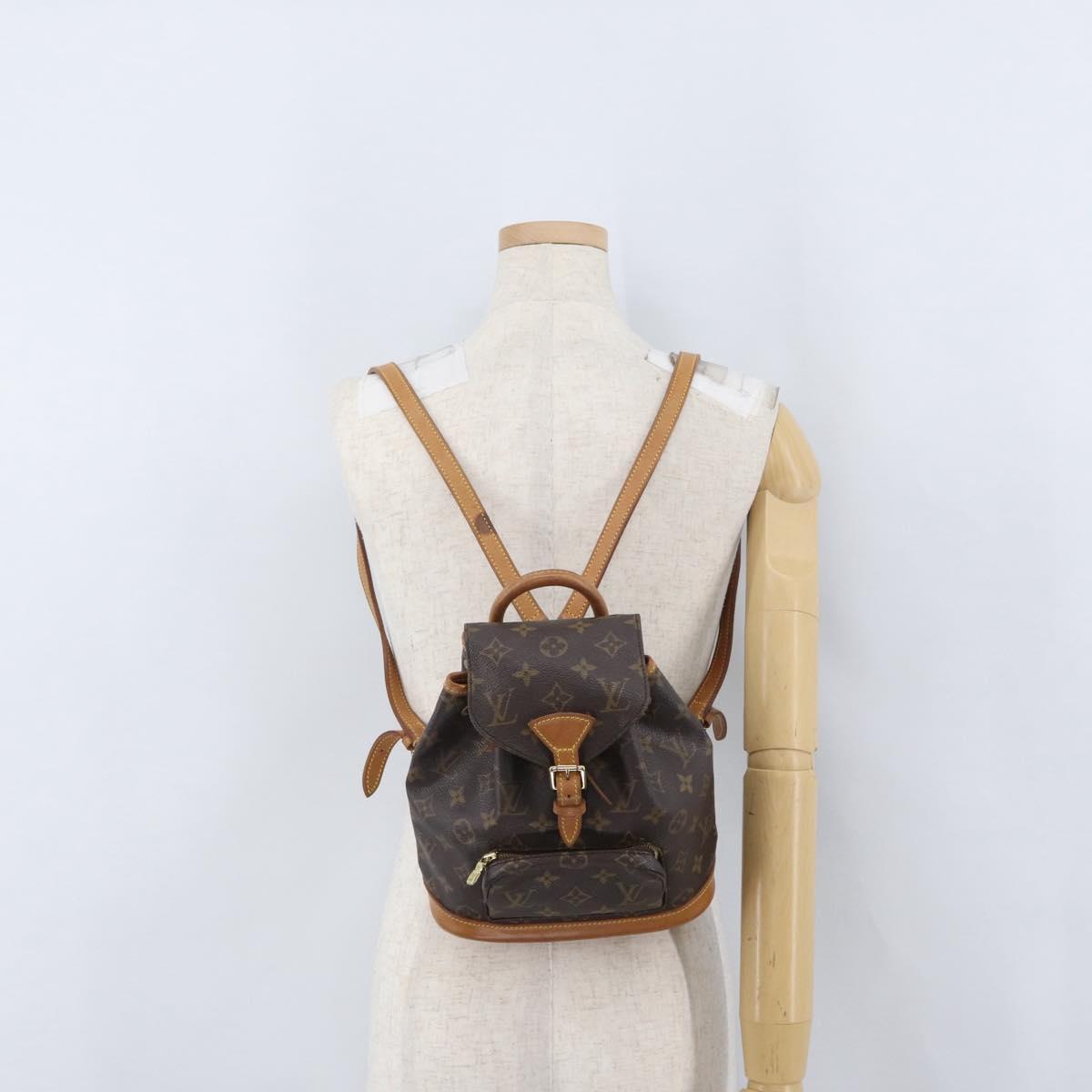 LOUIS VUITTON Monogram Montsouris PM Backpack M51137 LV Auth 173426