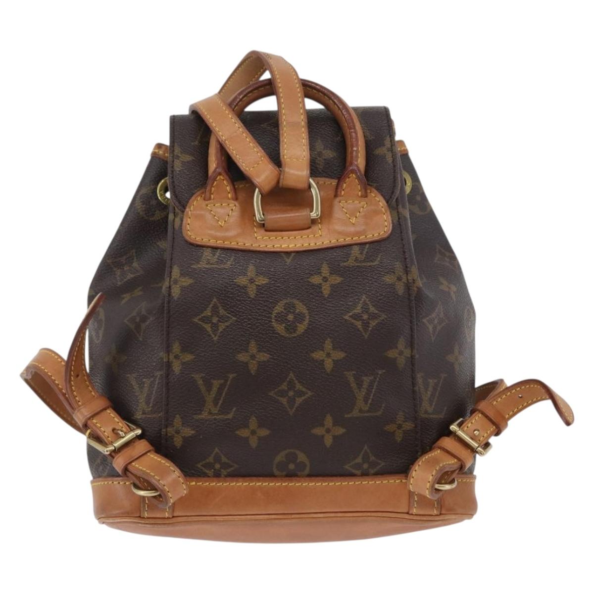 LOUIS VUITTON Monogram Montsouris PM Backpack M51137 LV Auth 173426