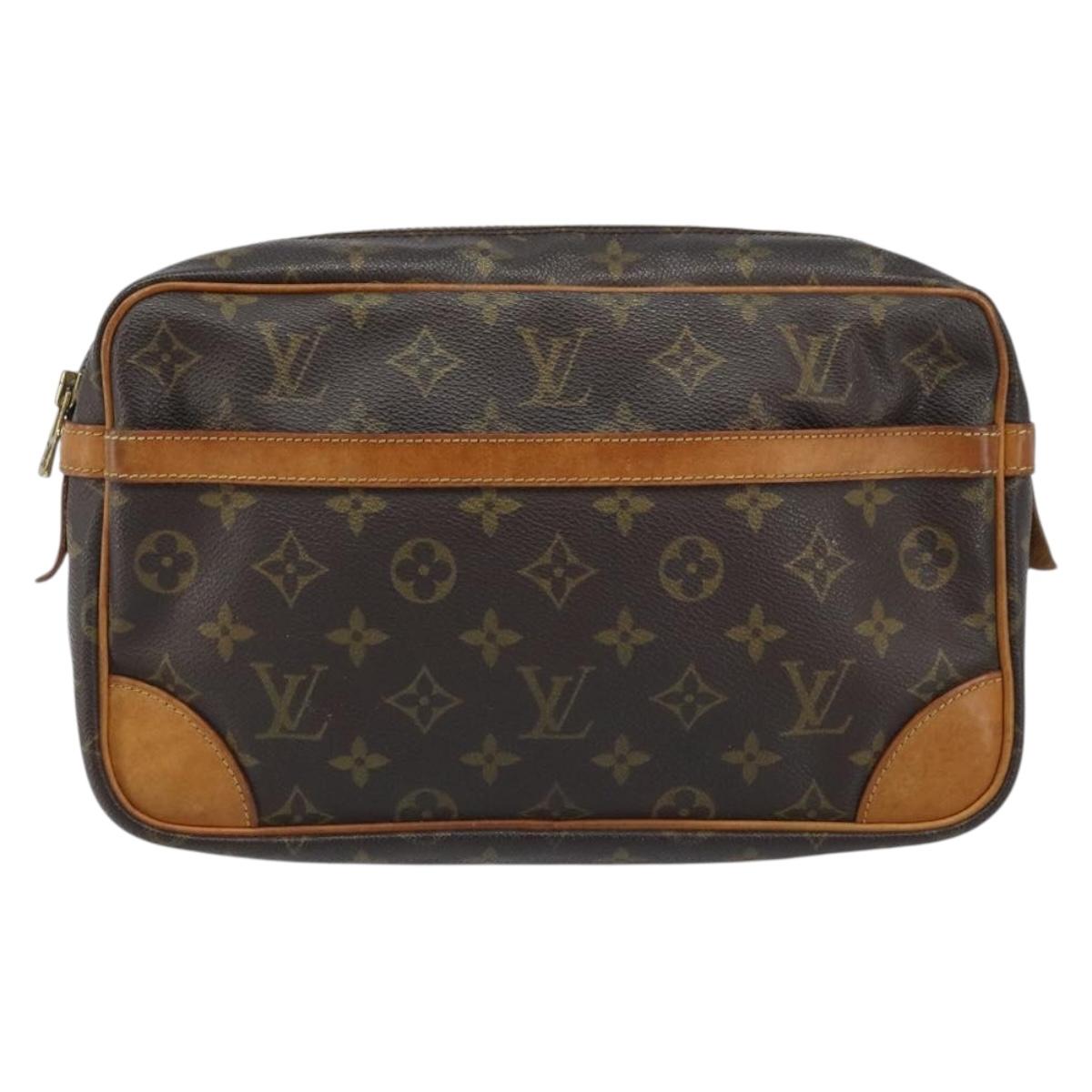 LOUIS VUITTON Monogram Compiegne 28 Clutch Bag M51845 LV Auth 173428