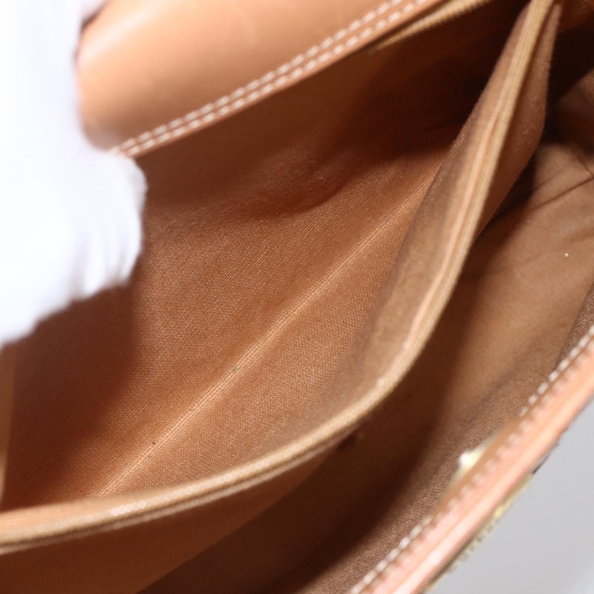 Burberrys Nova Check Hand Bag Leather Beige Gold Auth 173439