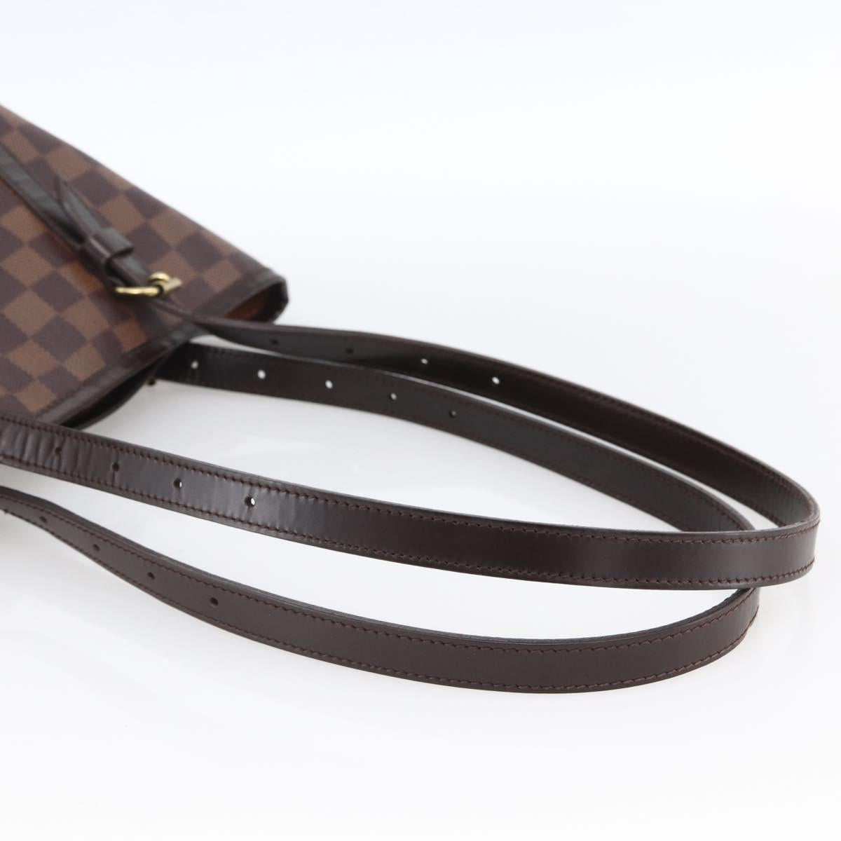 LOUIS VUITTON Damier Ebene Bucket GM Shoulder Bag N42236 LV Auth 173441