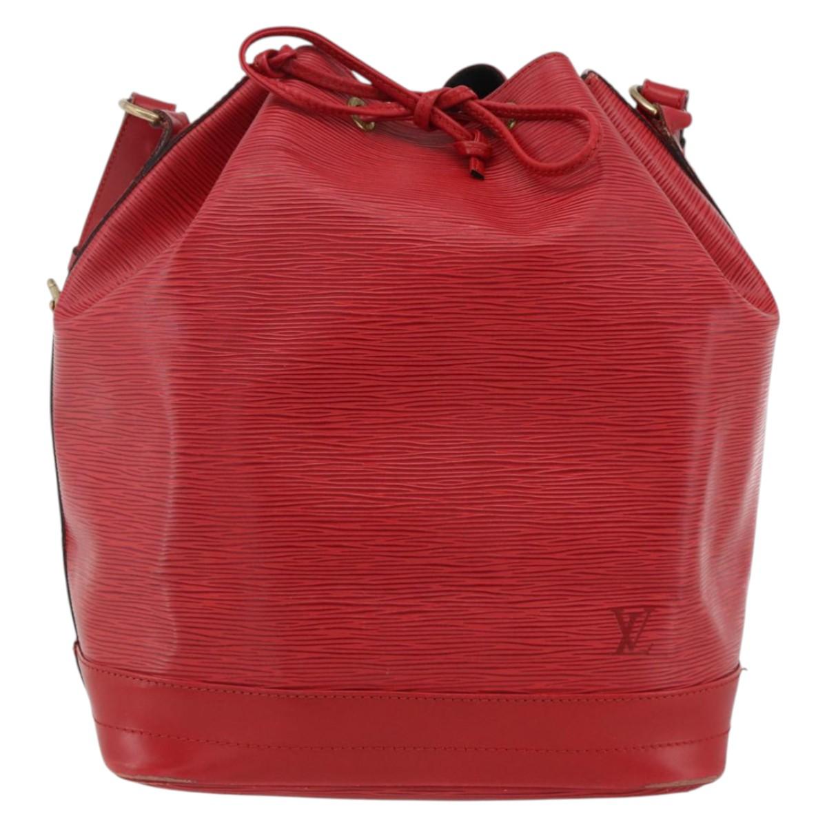 LOUIS VUITTON Epi Noe Shoulder Bag Red M44007 LV Auth 173443