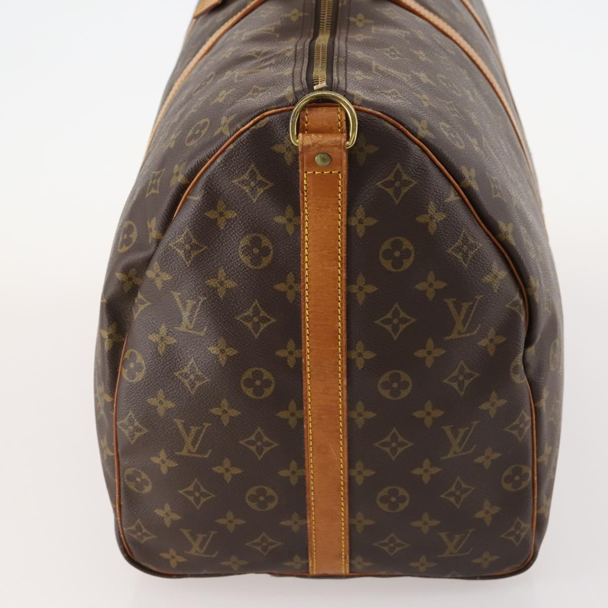 LOUIS VUITTON Monogram Keepall Bandouliere 60 Boston Bag M41412 LV Auth 173451