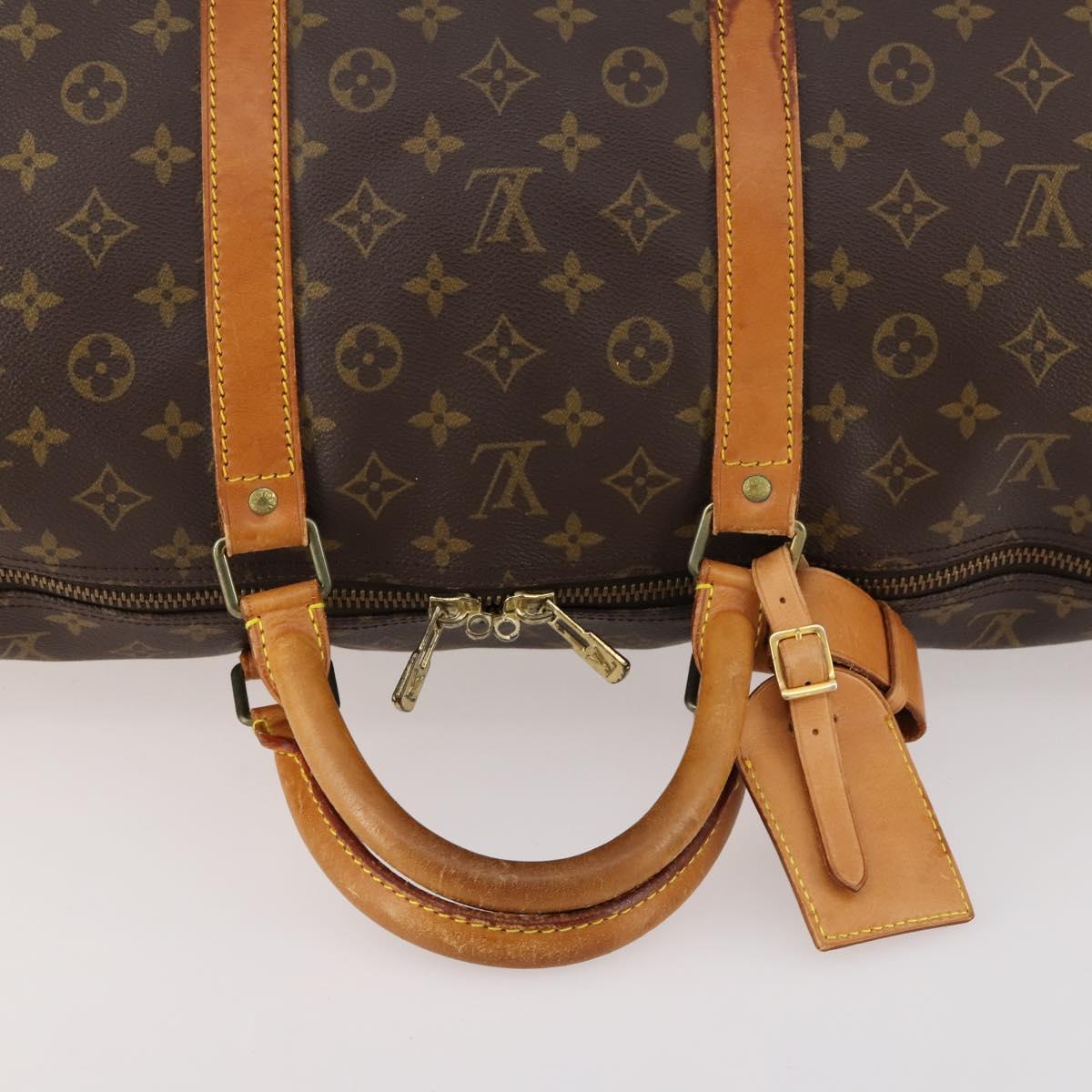 LOUIS VUITTON Monogram Keepall Bandouliere 60 Boston Bag M41412 LV Auth 173451