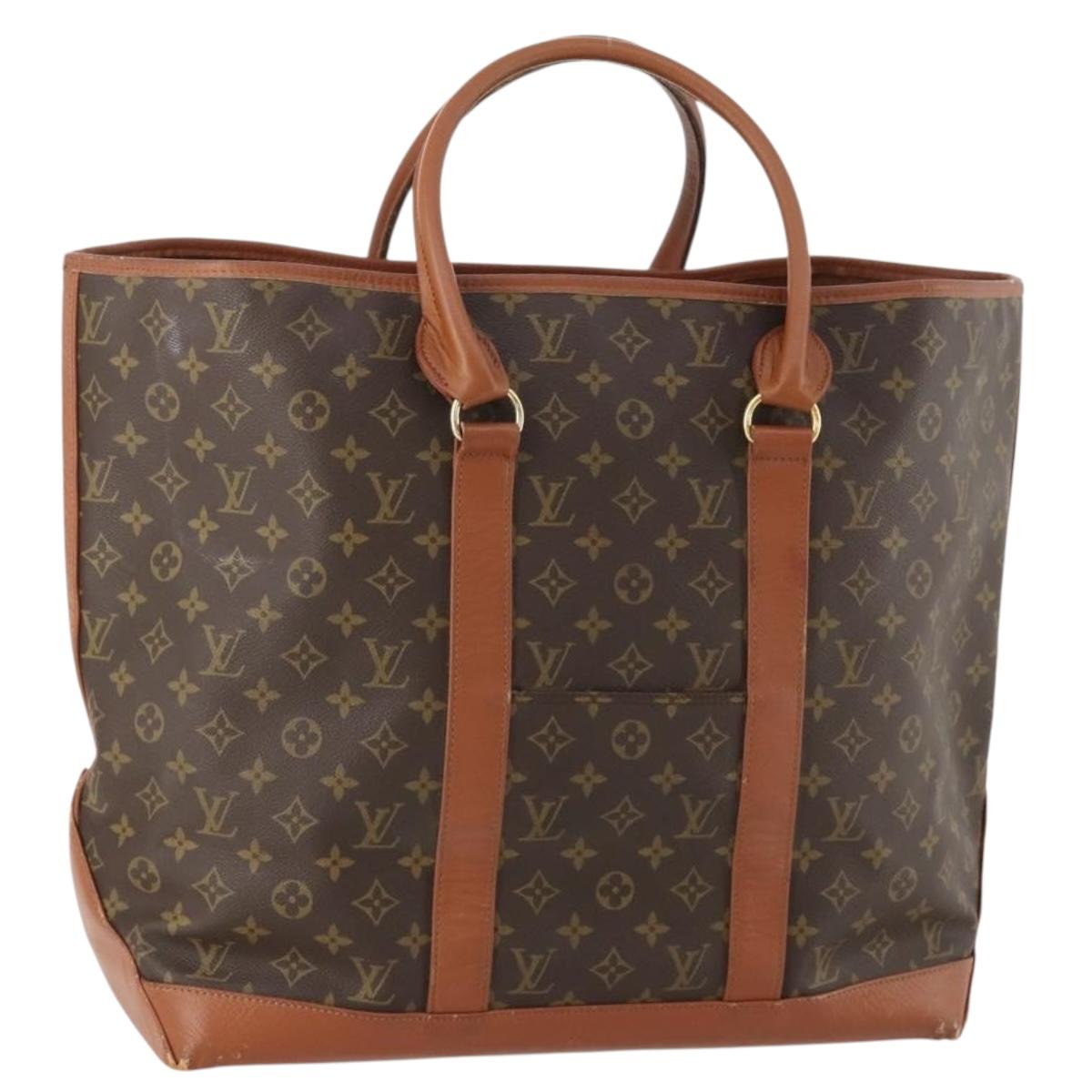 LOUIS VUITTON Monogram Sac Weekend GM Tote Bag M42420 LV Auth 173453