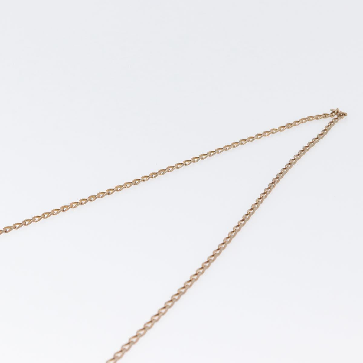 CELINE Chain Shoulder Bag Nylon Black Gold Auth 173477