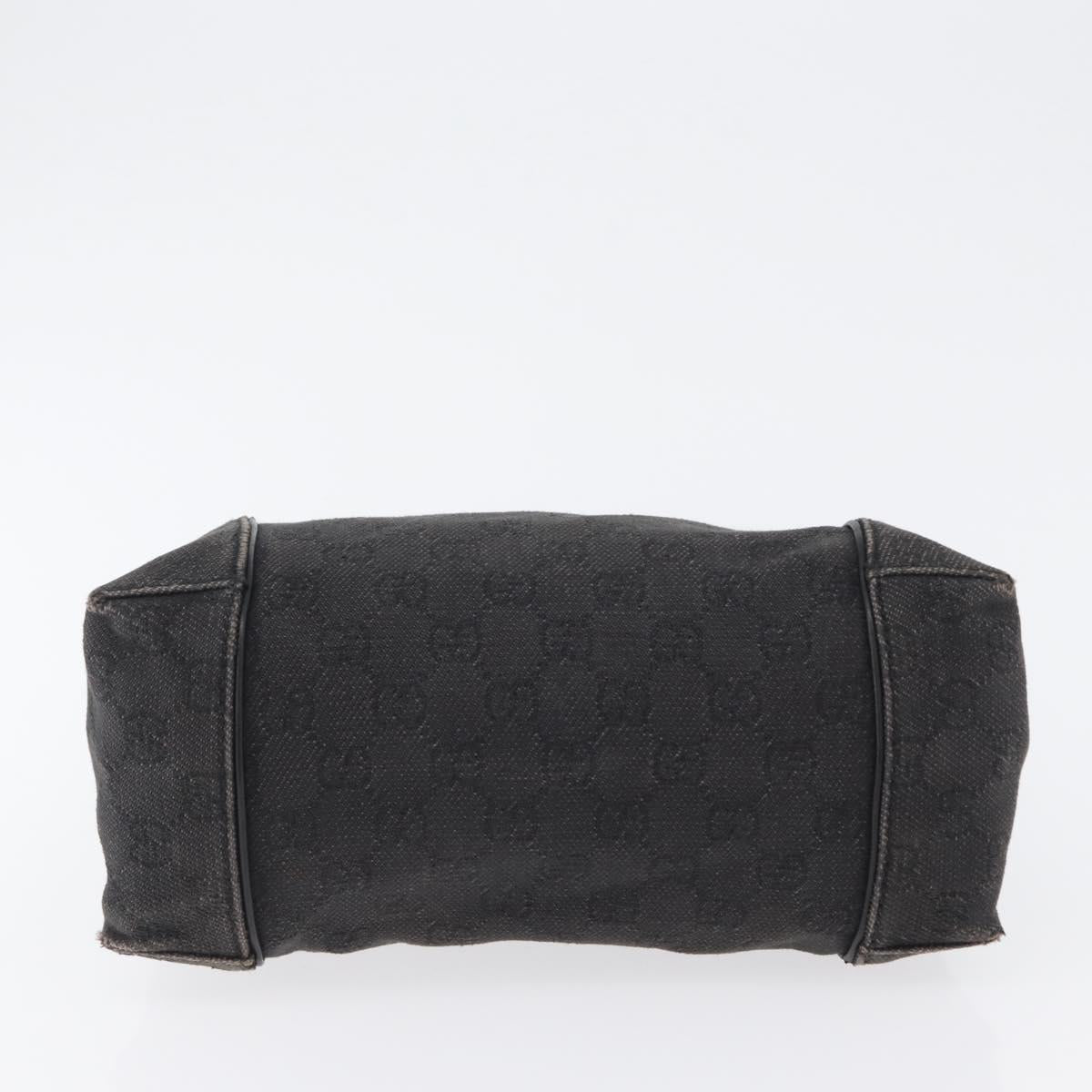 GUCCI GG Canvas Shoulder Bag Black 101333 Auth 173490