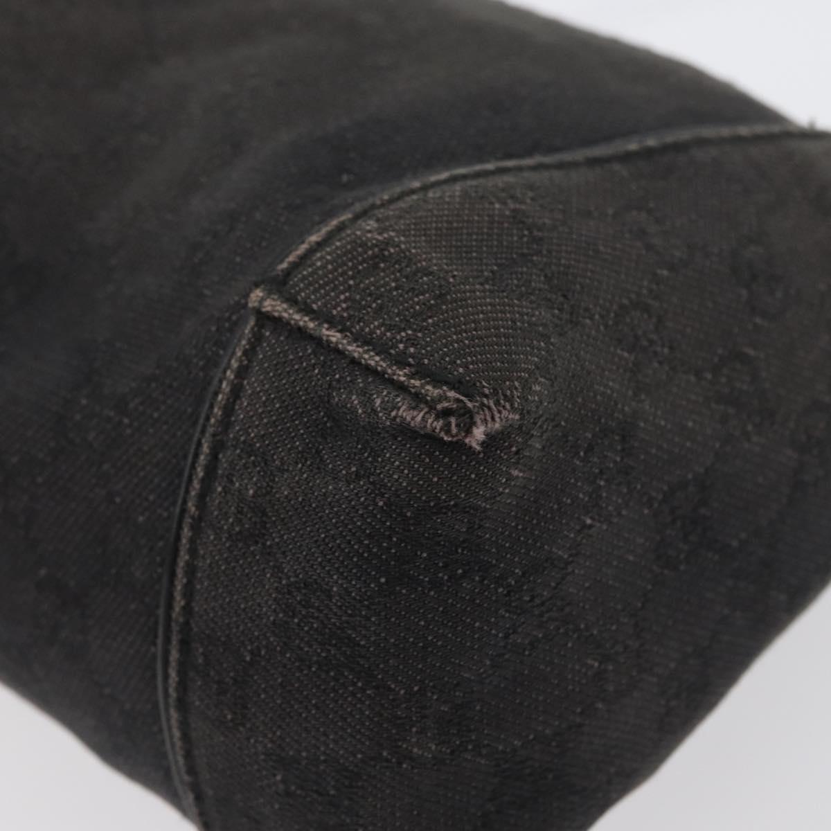 GUCCI GG Canvas Shoulder Bag Black 101333 Auth 173490