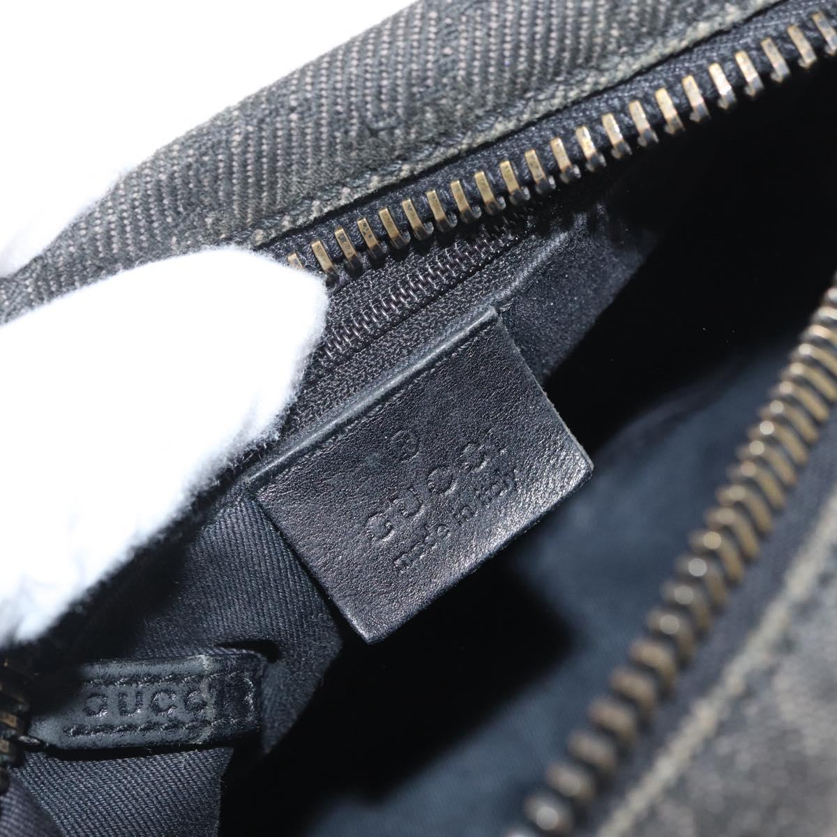 GUCCI GG Canvas Shoulder Bag Black 101333 Auth 173490