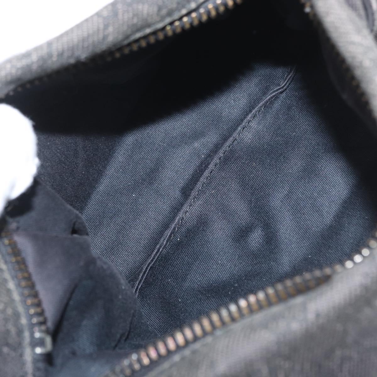 GUCCI GG Canvas Shoulder Bag Black 101333 Auth 173490