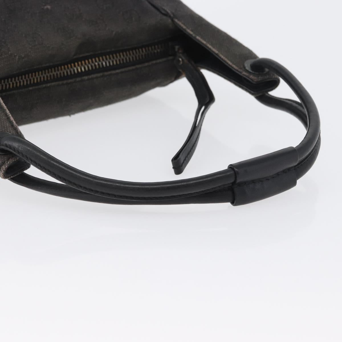 GUCCI GG Canvas Shoulder Bag Black 101333 Auth 173490