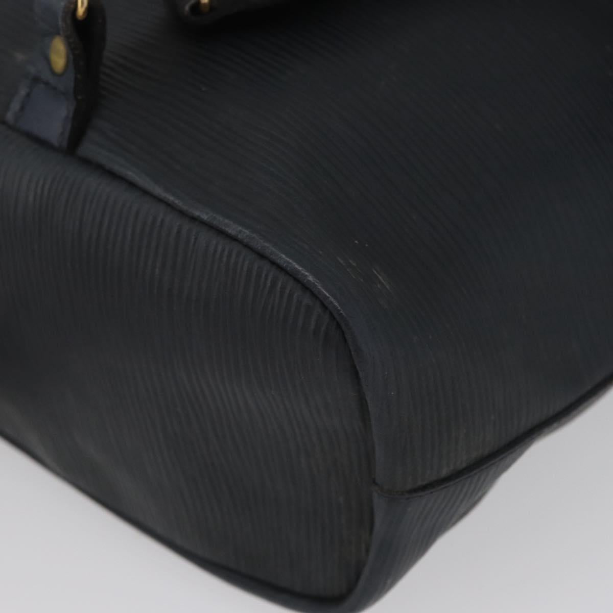 FENDI Backpack Leather Charcoal gray Auth 173517