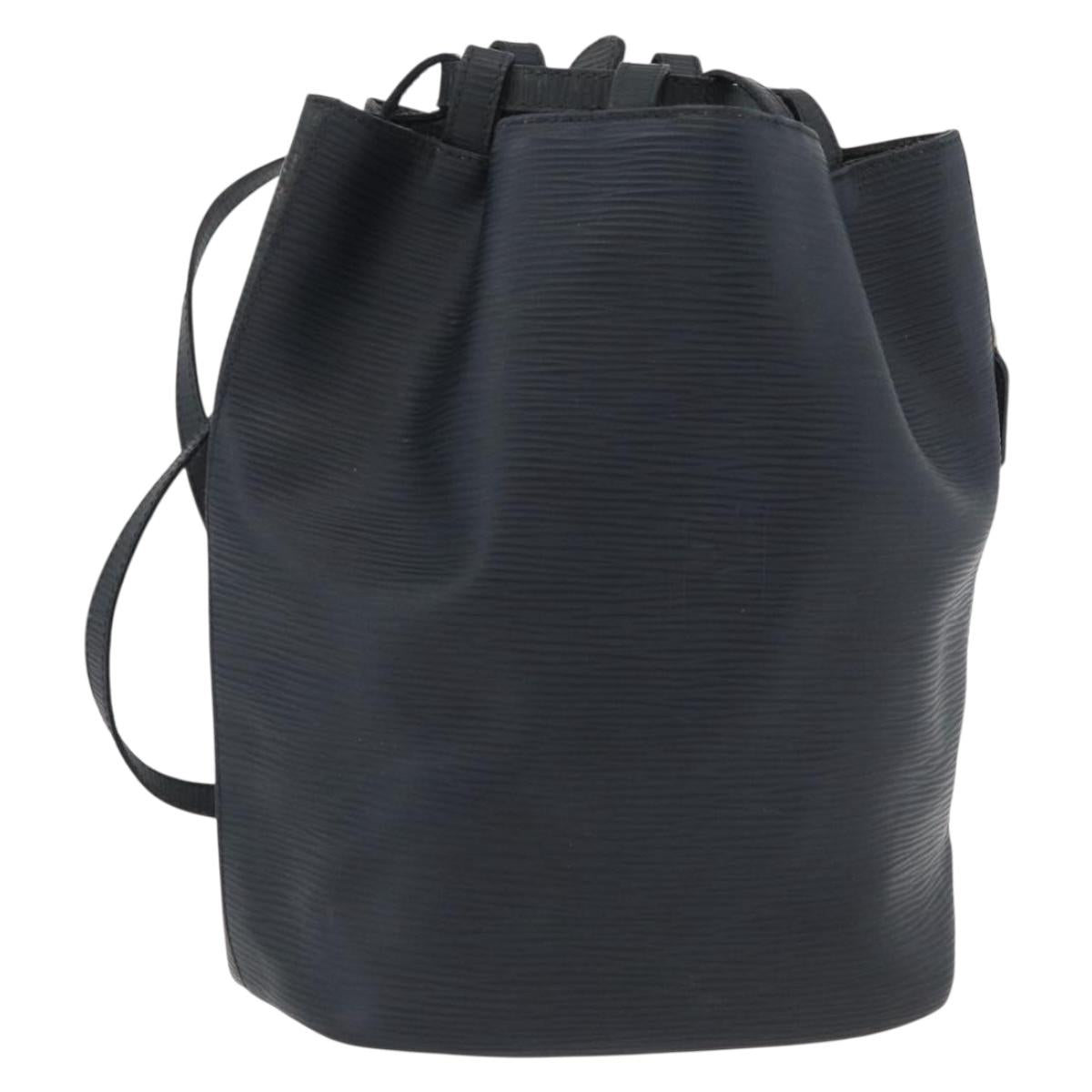 FENDI Backpack Leather Charcoal gray Auth 173517