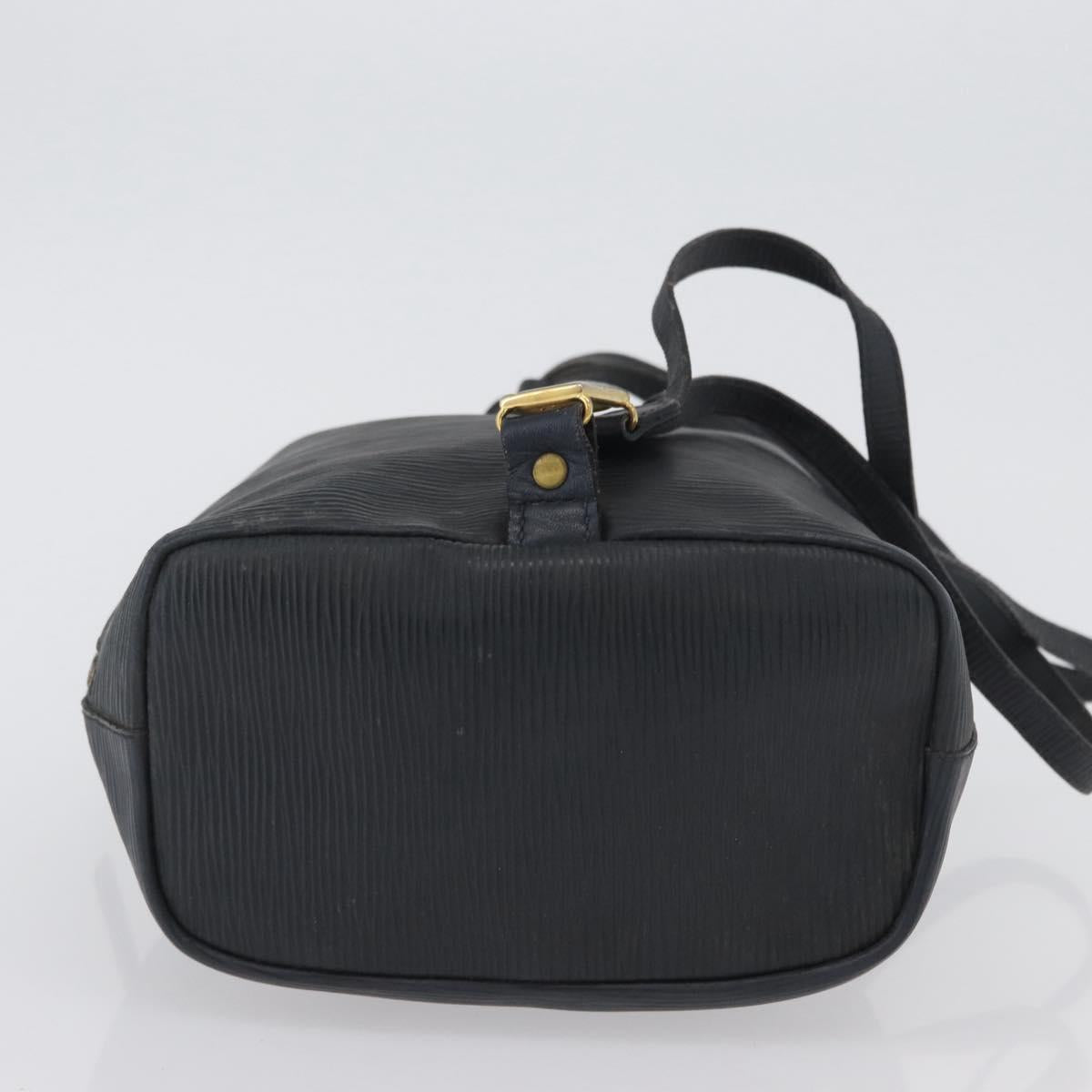 FENDI Backpack Leather Charcoal gray Auth 173517
