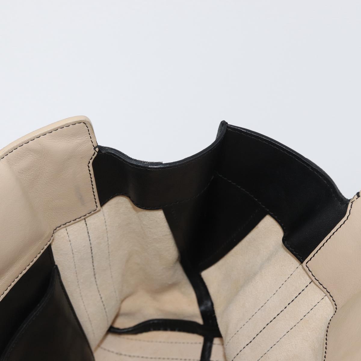 Chloe Alison Hand Bag Leather Pink Black gold Auth 173523