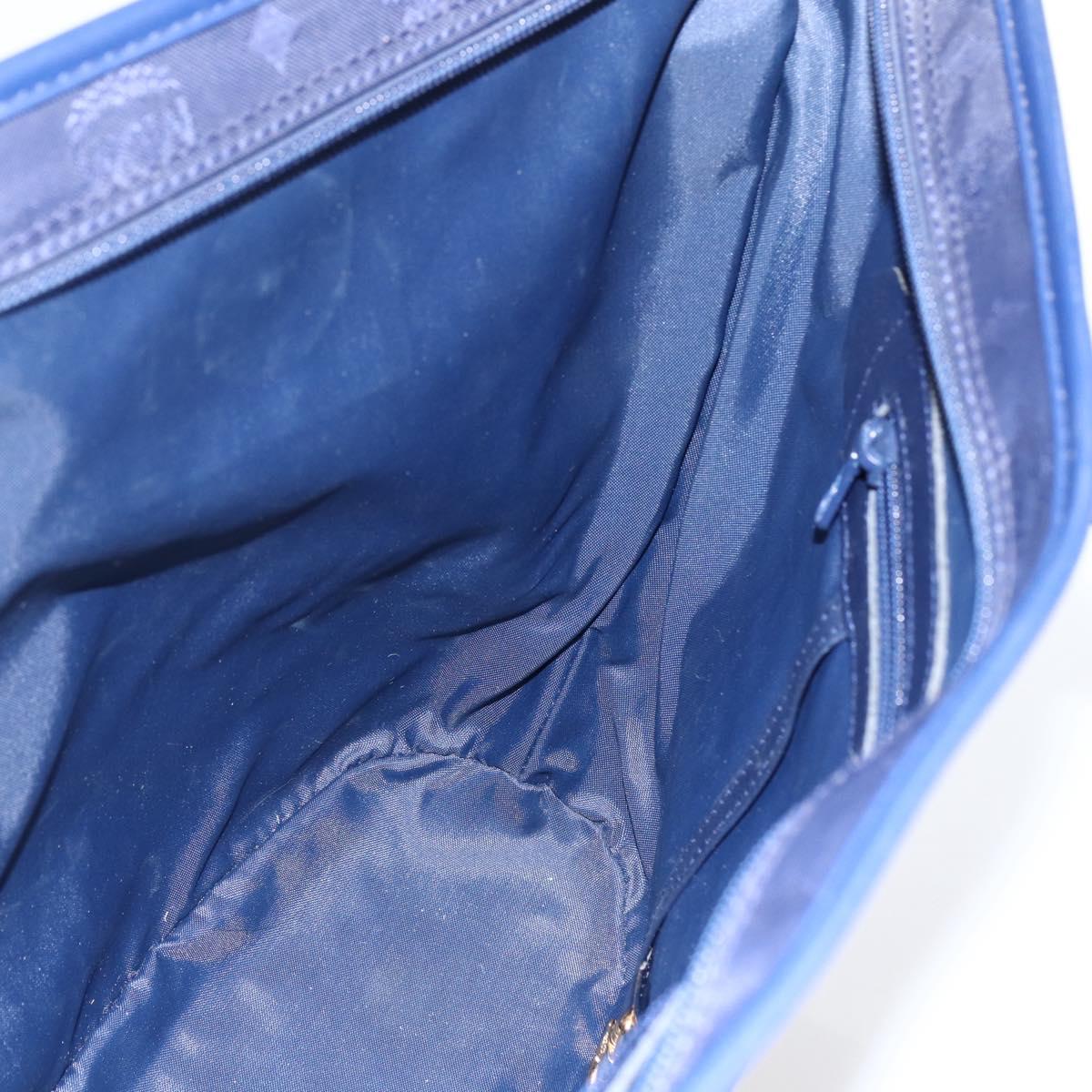 MCM Vicetos Logogram Tote Bag Nylon Navy Auth 173532