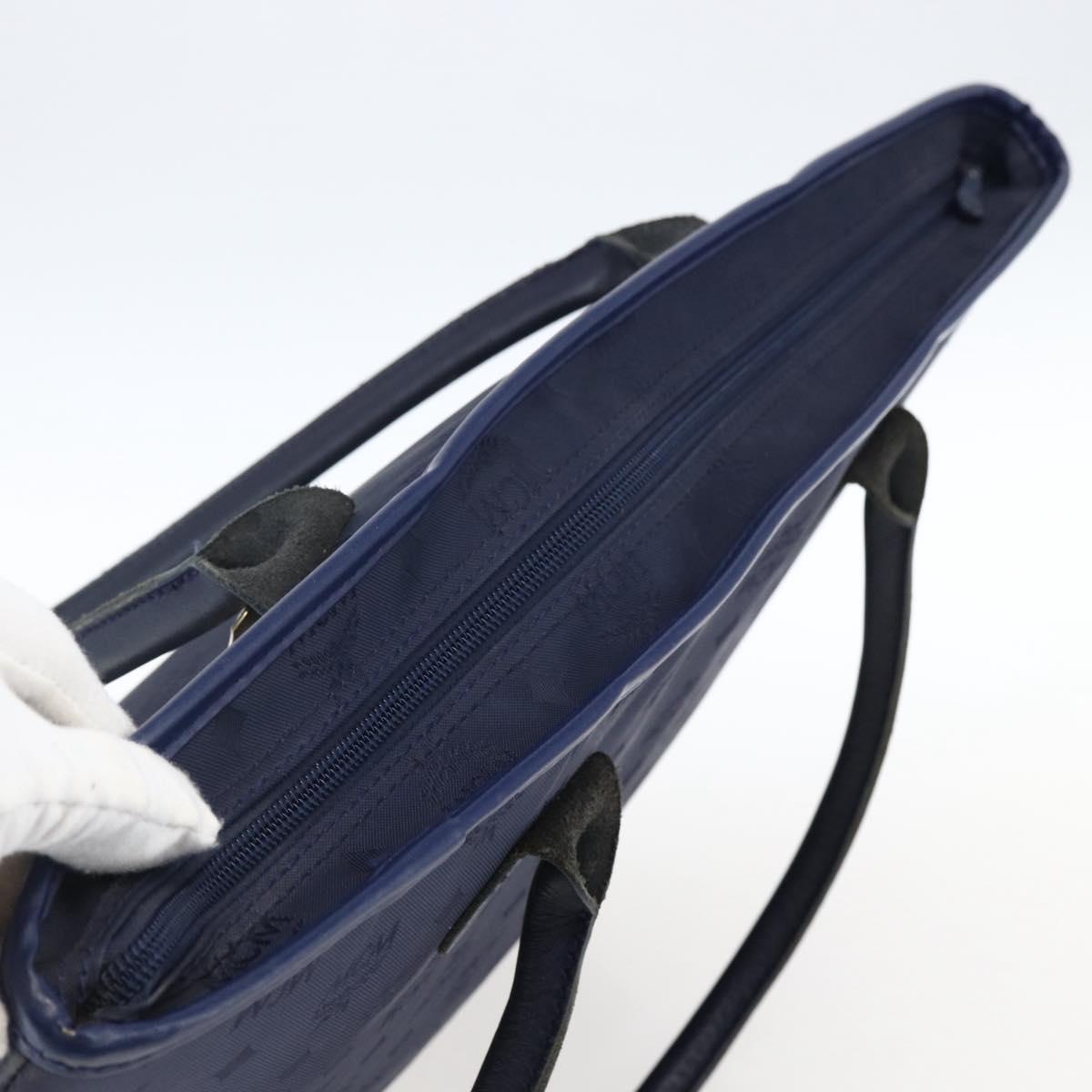 MCM Vicetos Logogram Tote Bag Nylon Navy Auth 173532