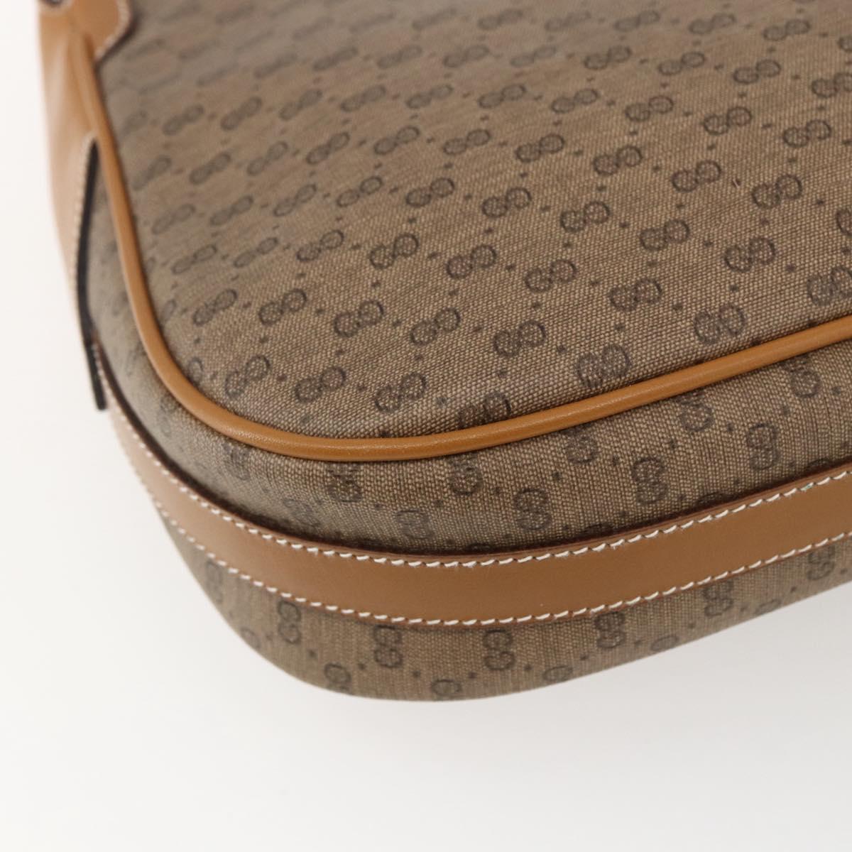 GUCCI Micro GG Supreme Shoulder Bag PVC Beige Gold 001 101 4425 Auth 173547